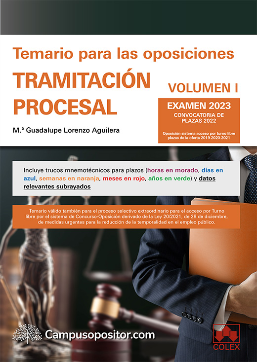 Temario para las oposiciones de Tramitación procesal 2023 (I)