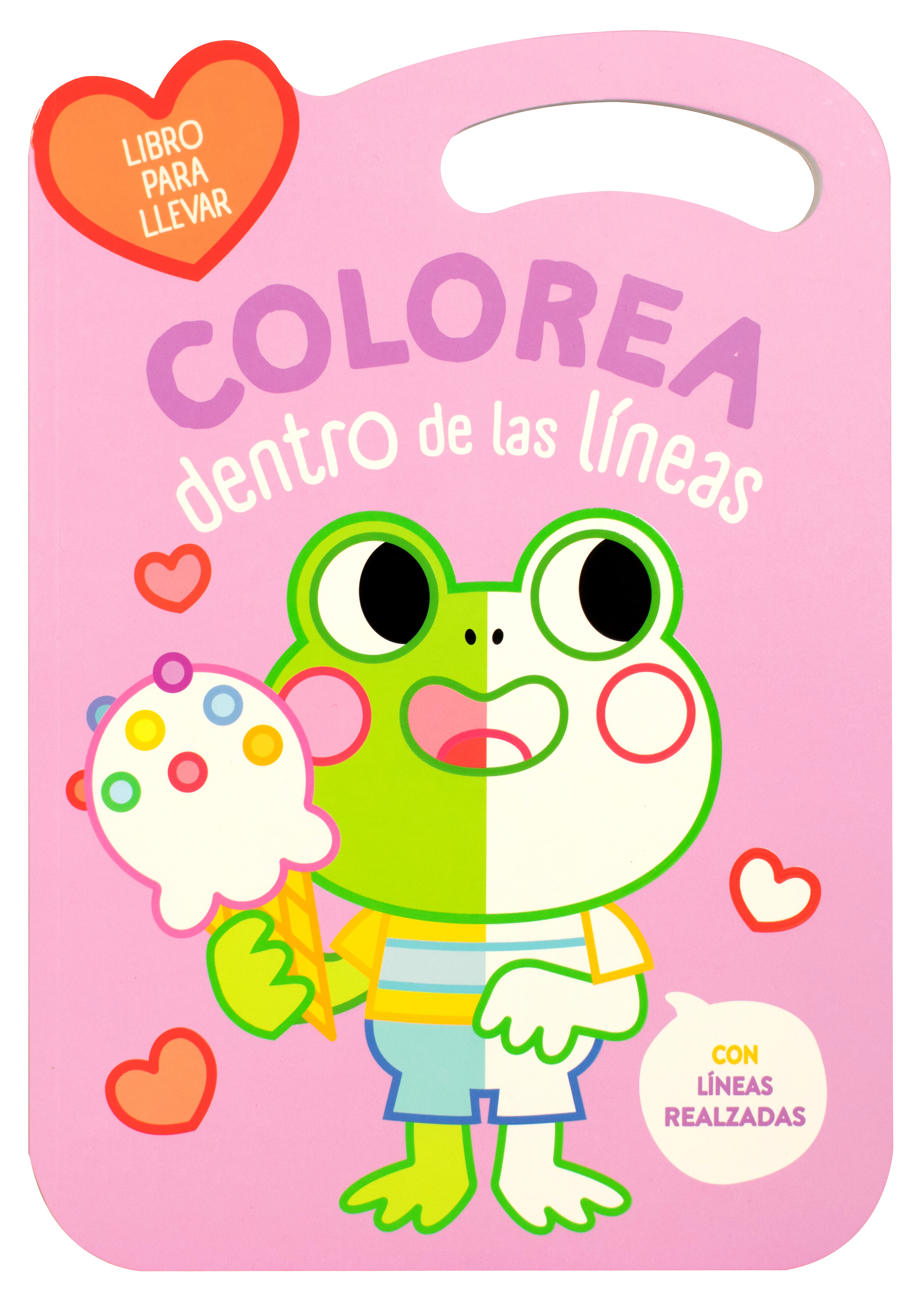 Libro para colorear dentro de líneas: Rana