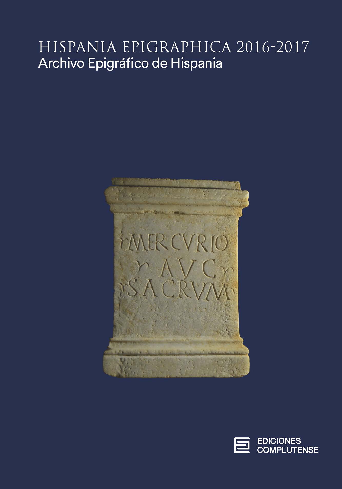 Hispania Epigraphica 2016-2017