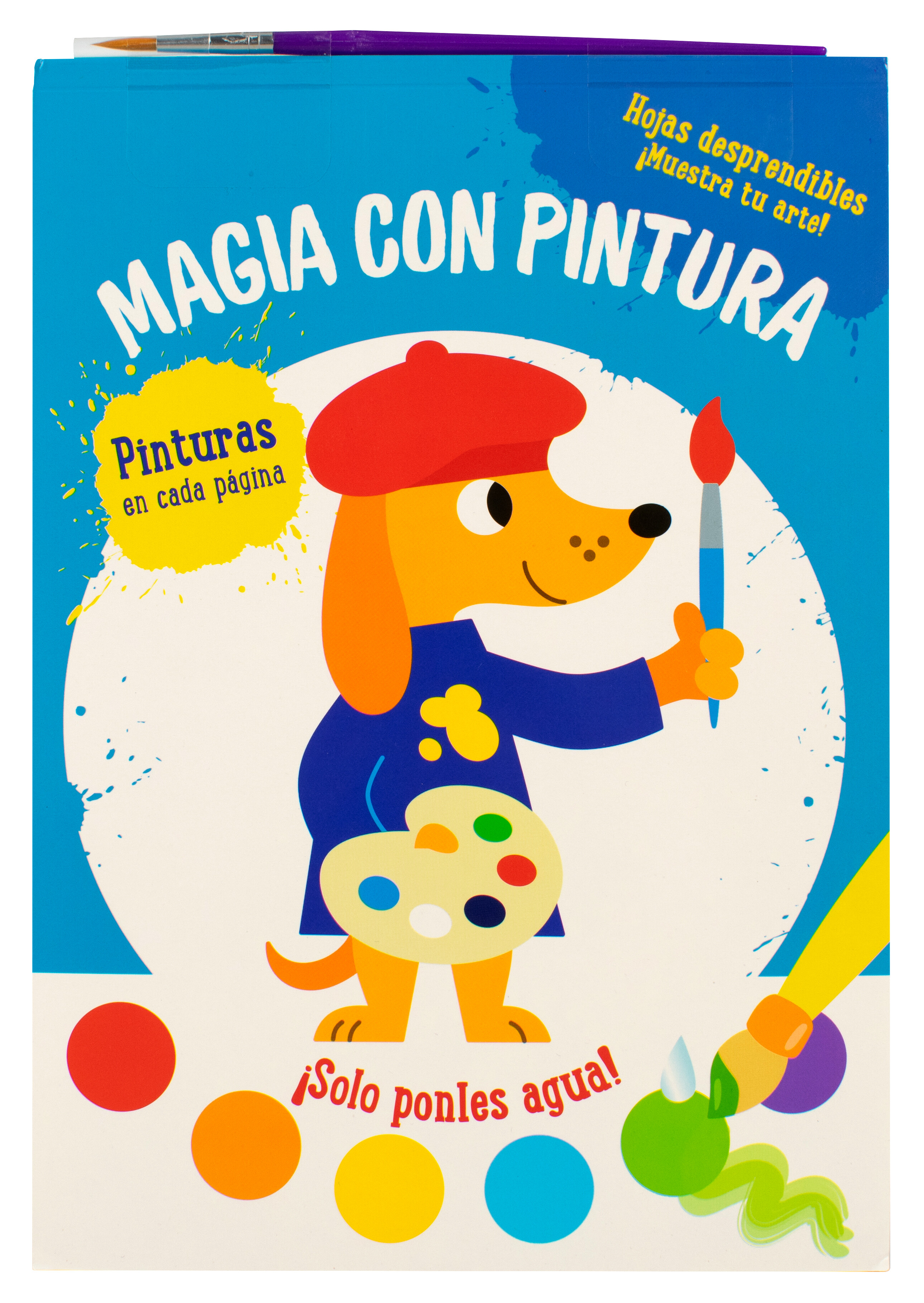 Libro para niños magia con pintura: Perro