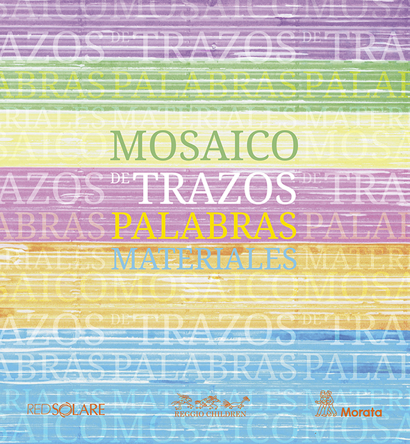 Mosaico de trazos, palabras, materiales