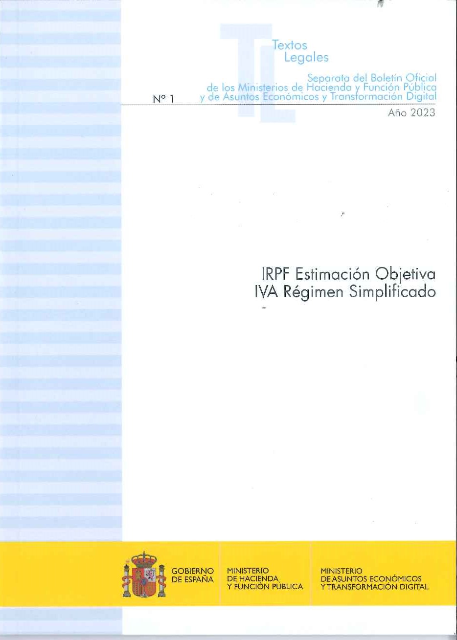 IRPF Estimación Objetiva IVA Régimen Simplificado 2023