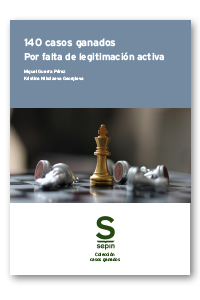 140 casos ganados por falta de legitimación activa