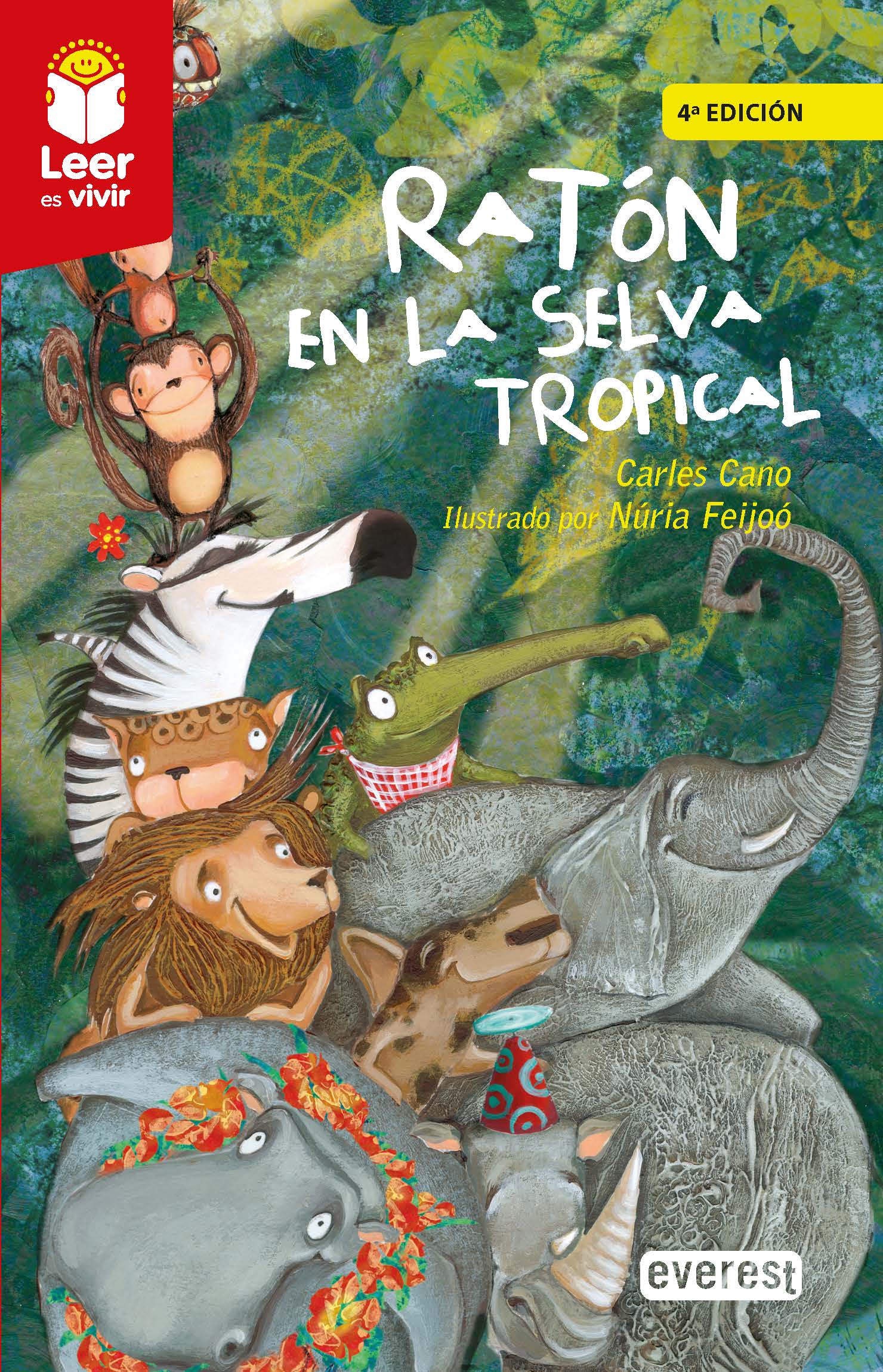 Ratón en la selva tropical