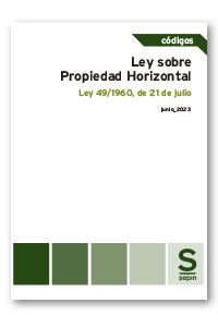 Ley sobre Propiedad Horizontal. Ley 49/1960, de 21 de julio
