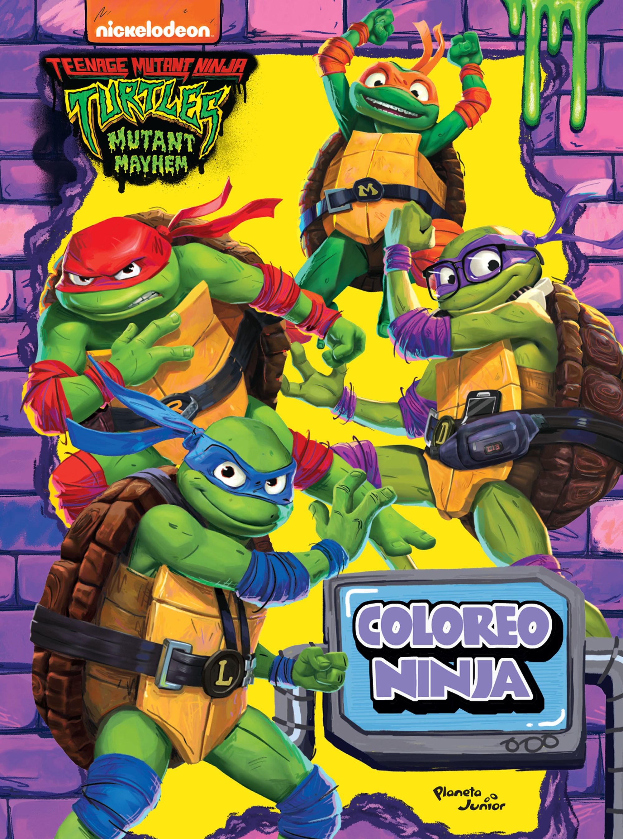 Tortugas Ninja. Caos mutante. Coloreo ninja
