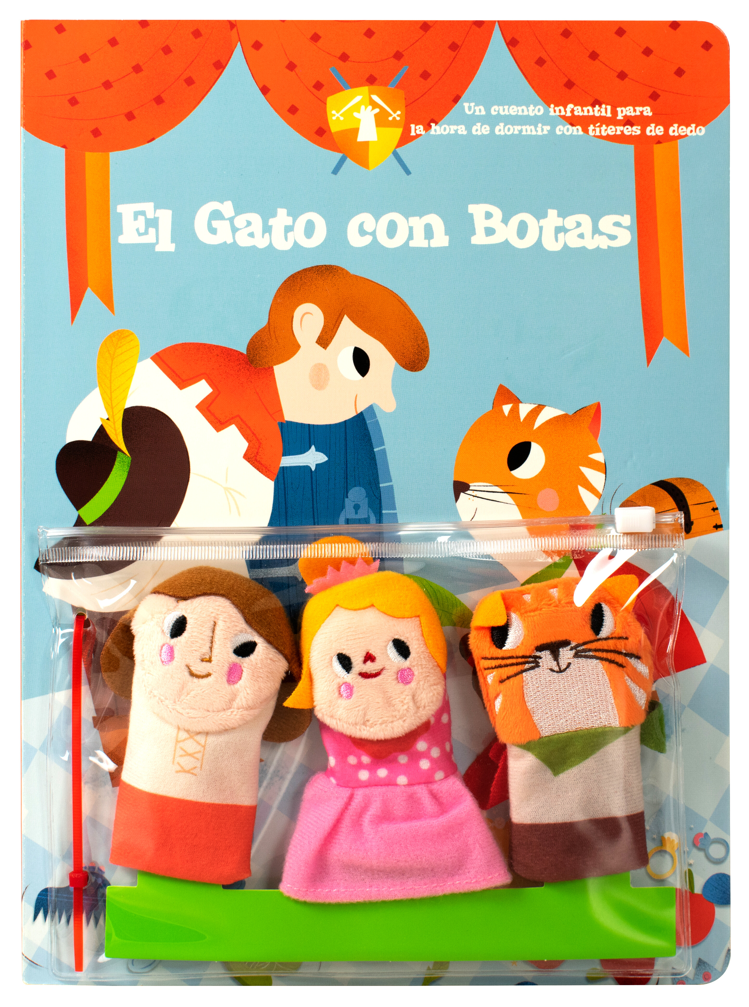 Libro infantil: Un cuento con titeres el gato con botas