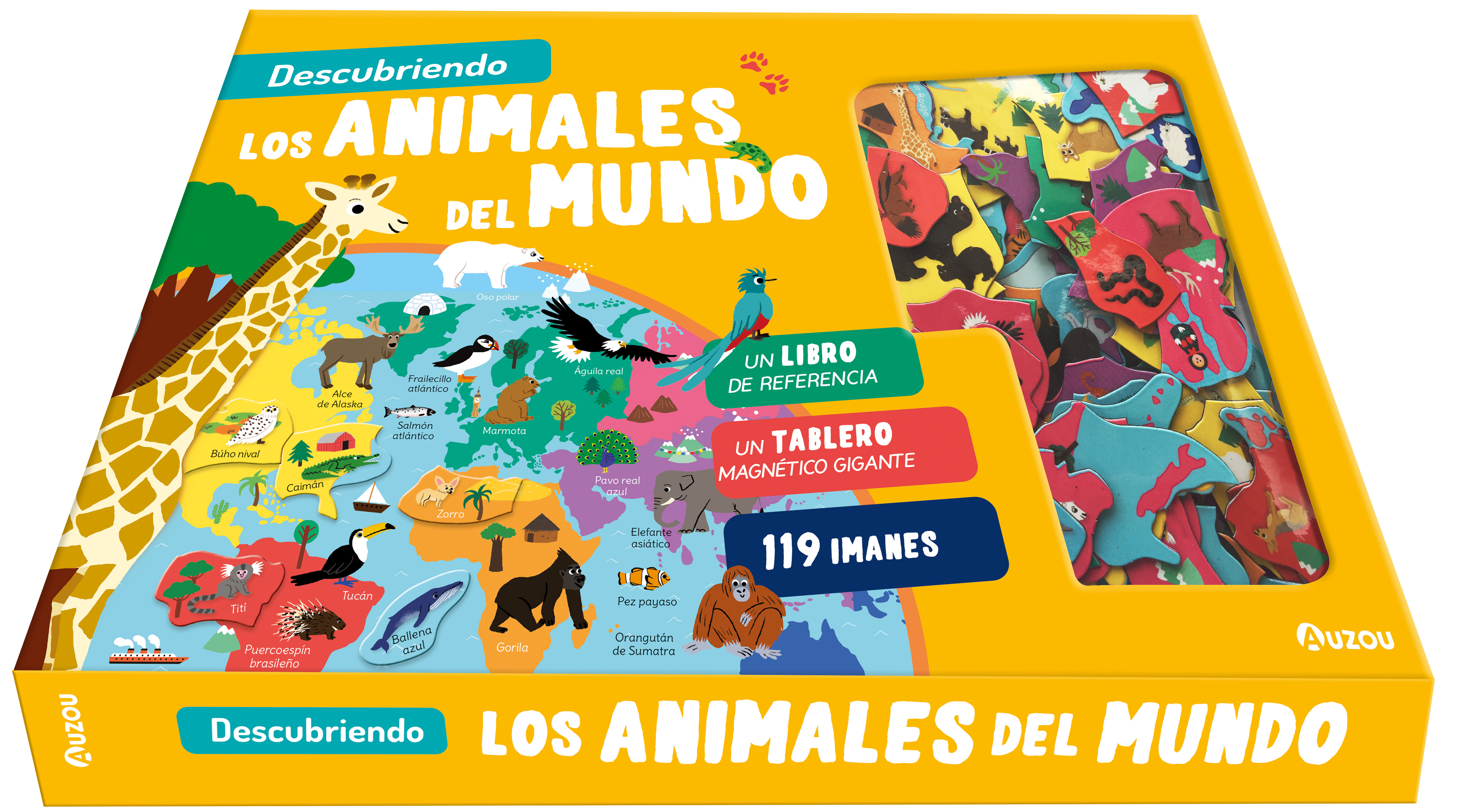Descubriendo los animales del mundo. Tablero magnético