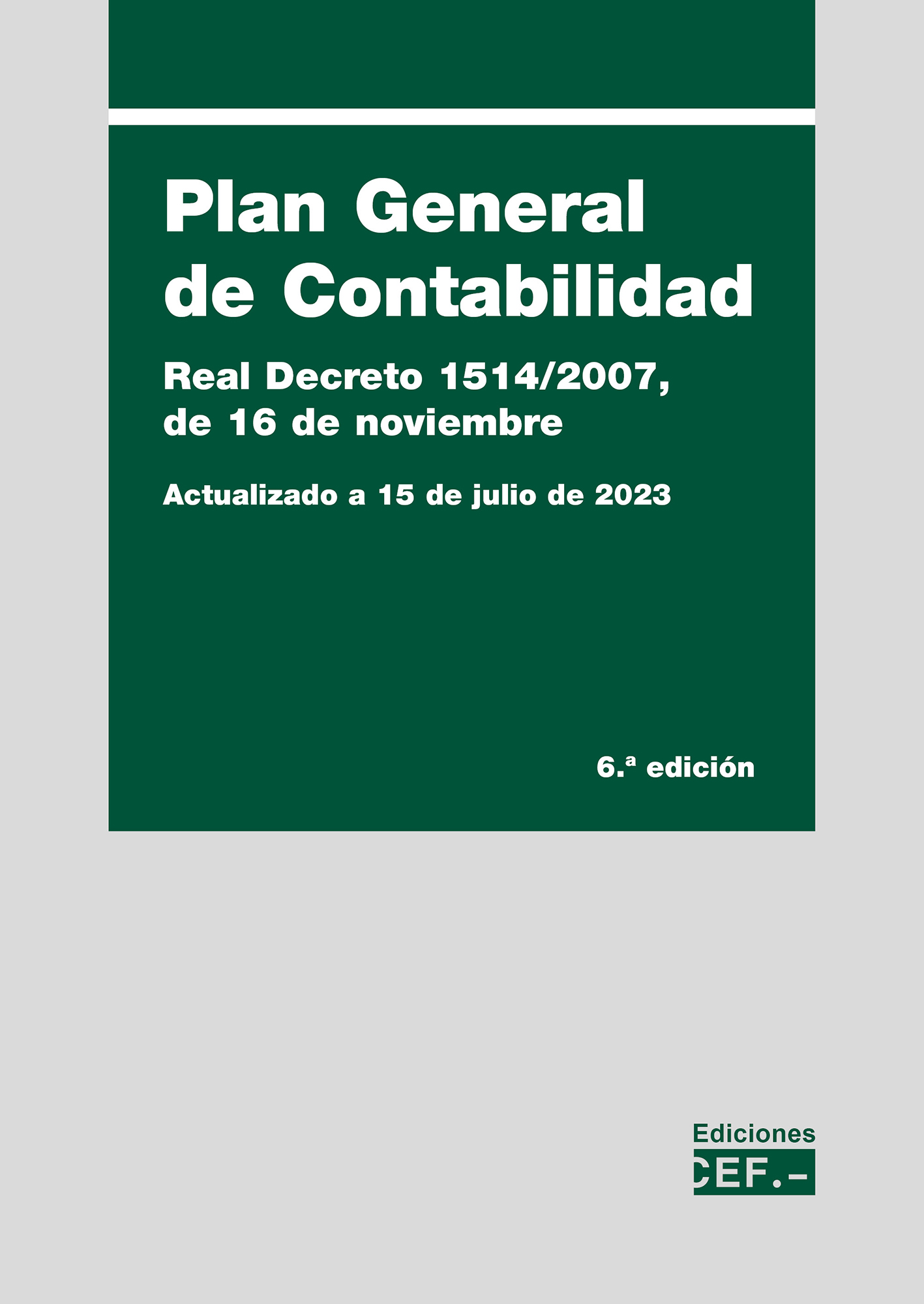 Plan General de Contabilidad