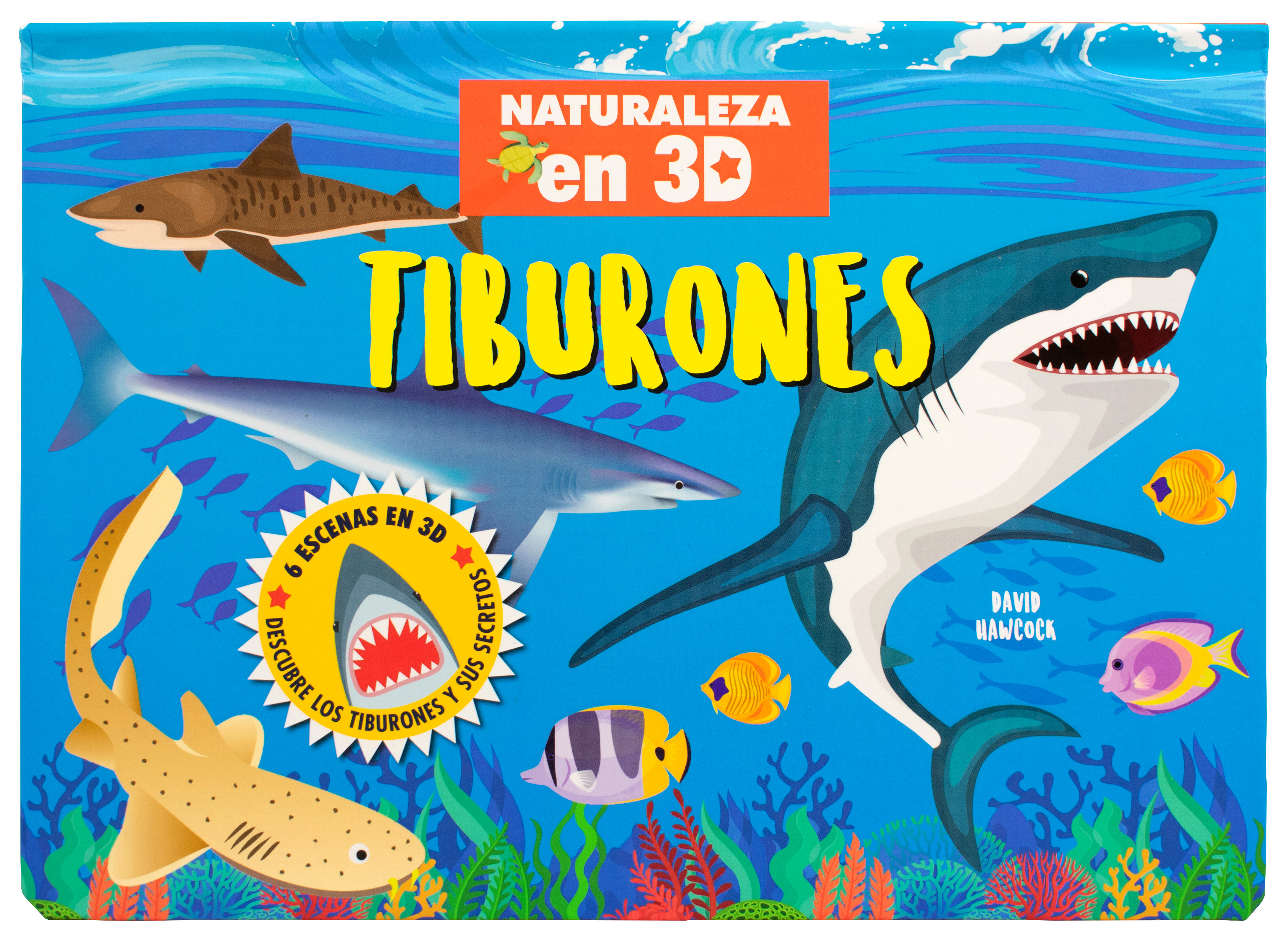 Libro infantil: Naturaleza en 3D Pop-up: Tiburones