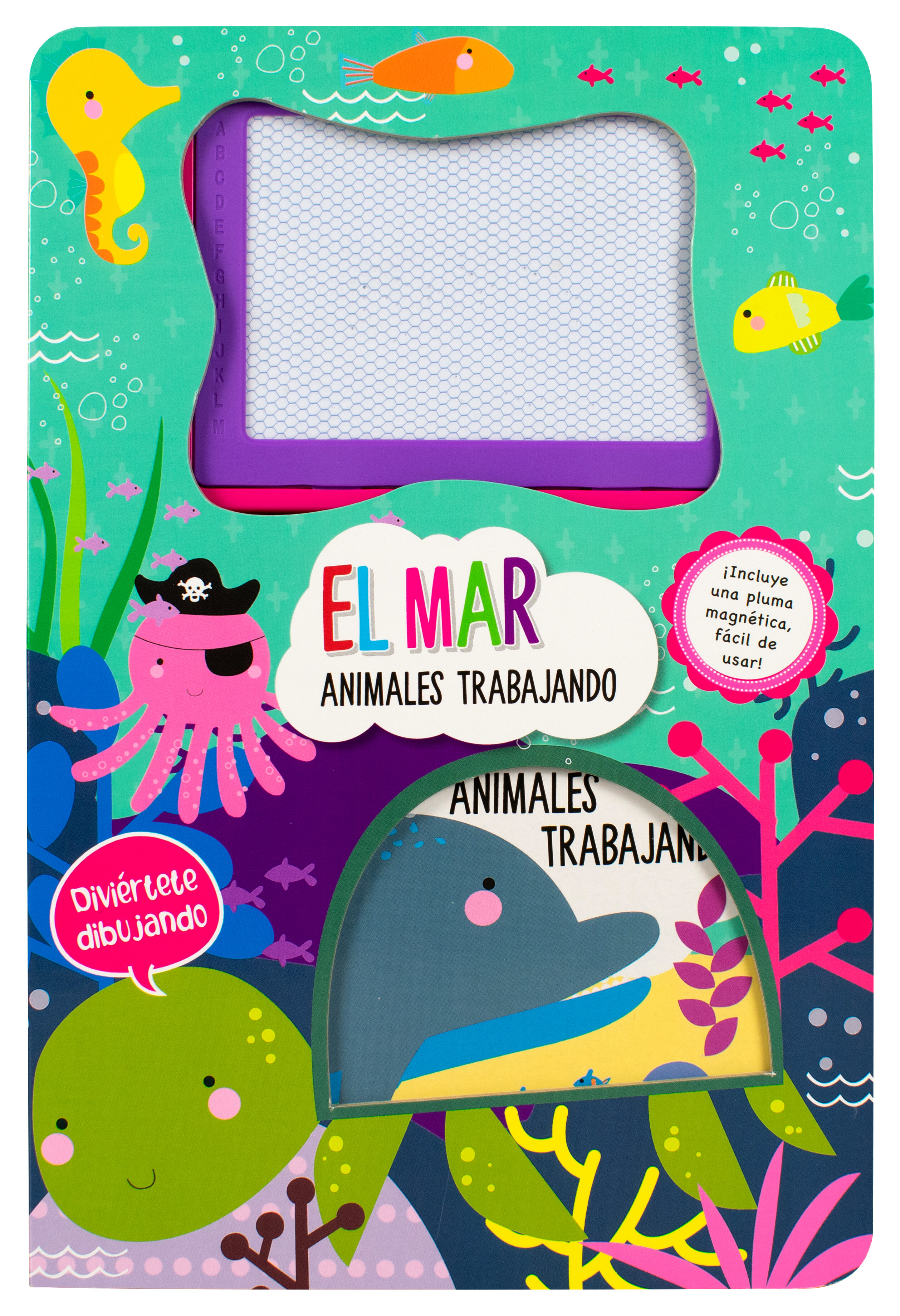 Libro infantil: Diviertete Dibujando: el mar Animales Trabajando