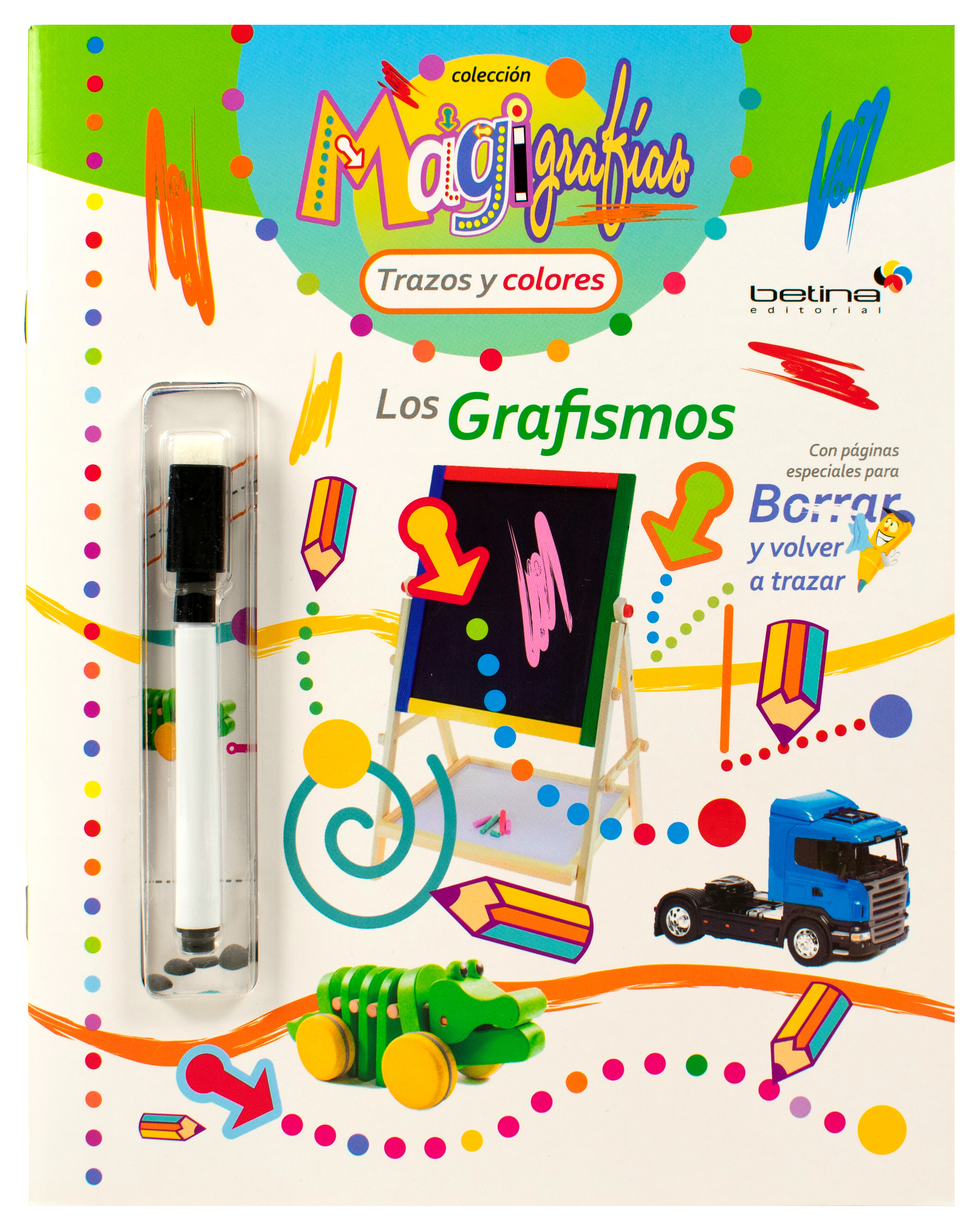 Libro infantil con actividades: Magigrafias: Los grafismos
