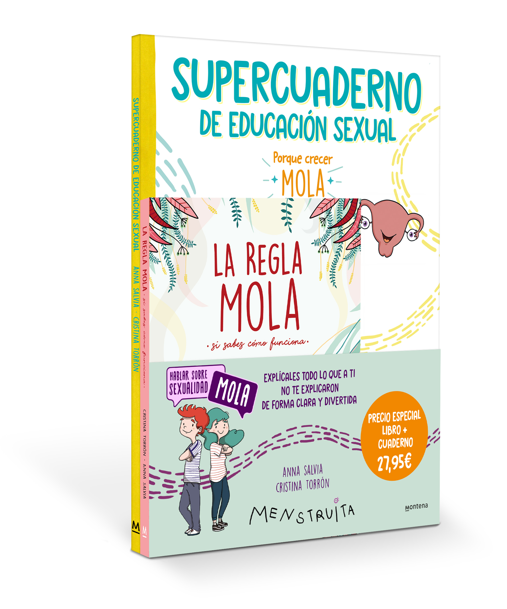 Pack Aprende con Menstruita (El semen mola + Supercuaderno de educación sexual) (Menstruita)