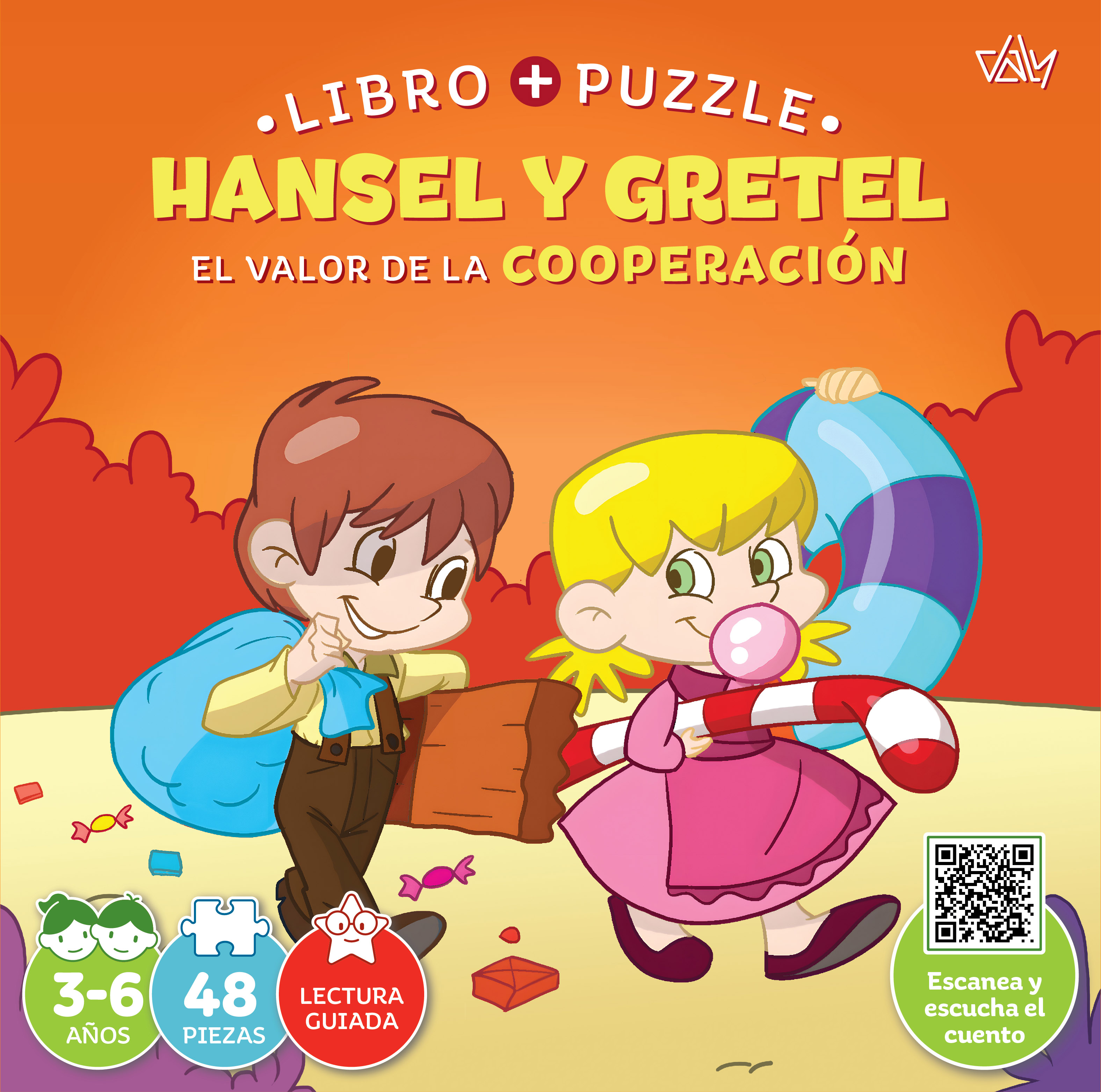 LIBRO + PUZZLE - HANSEL Y GRETEL