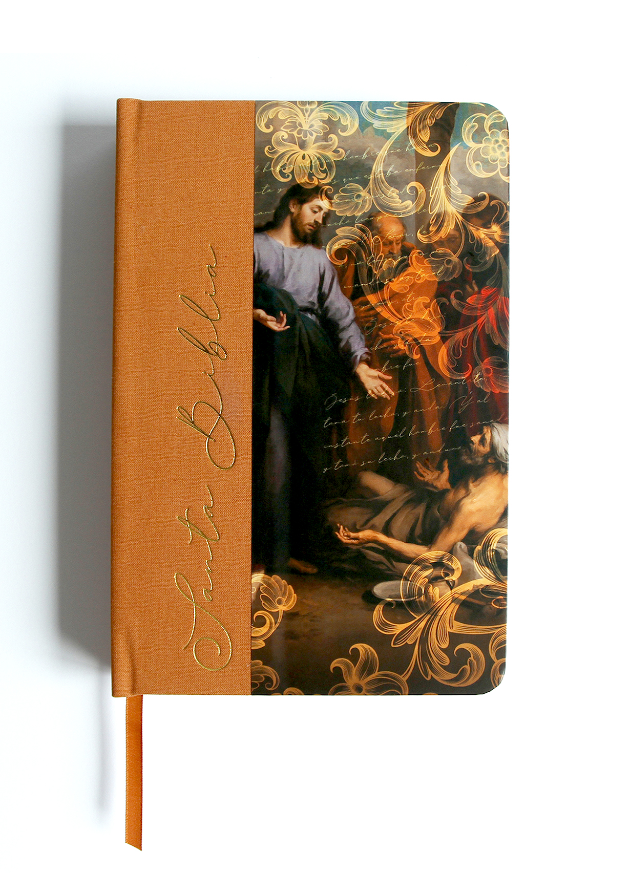Biblia RV60 Nombres de Dios Jesús Sana con tela Tapa Dura