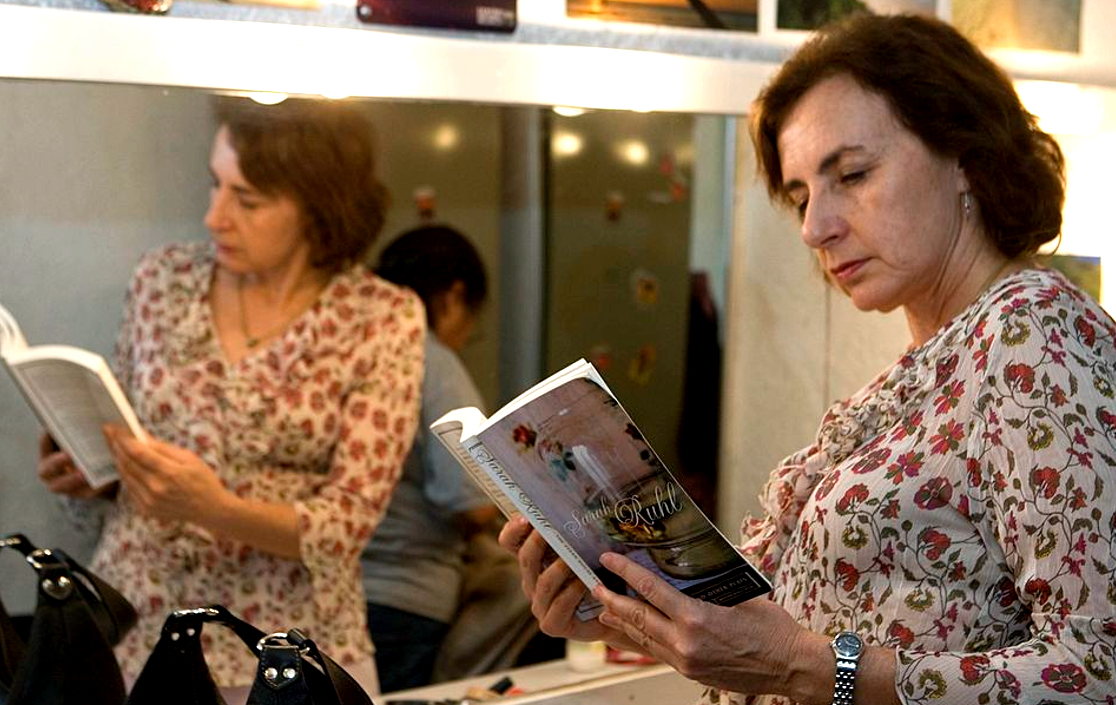 La actriz Verónica Langer es también una gran lectora.
