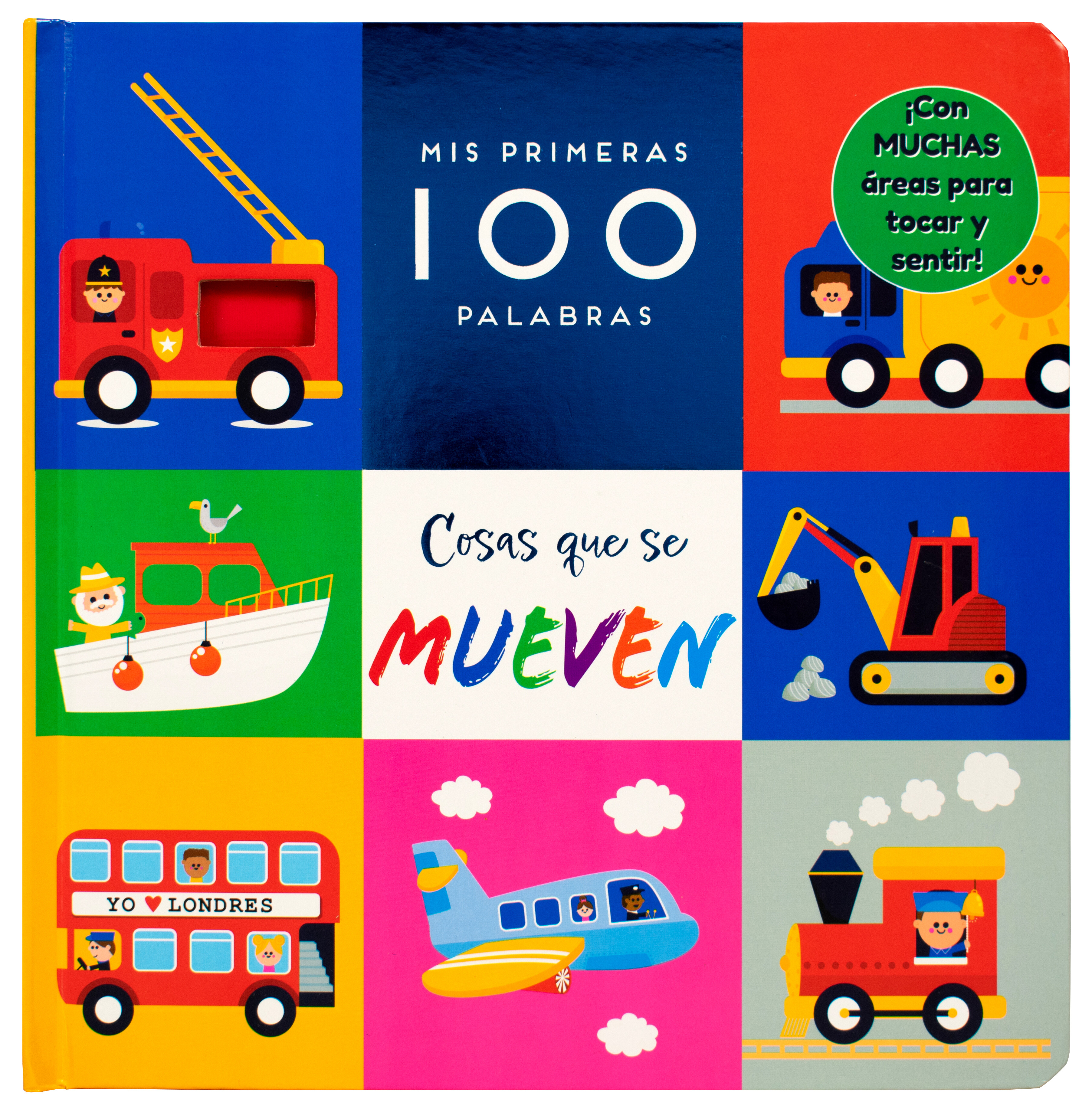 Libro infantil: Mis primeras 100 palabras - Cosas que se mueven