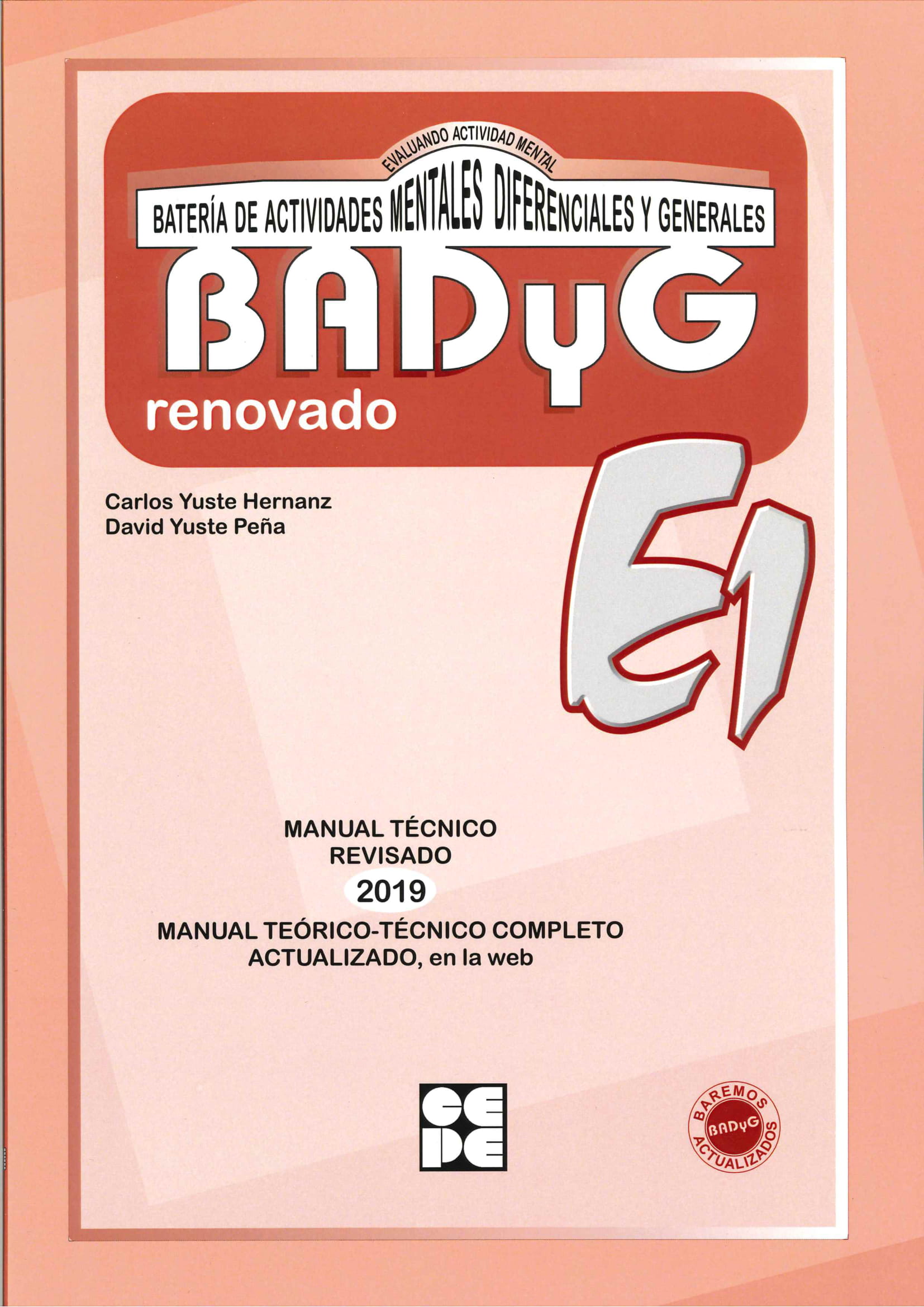 BADyG E1. Manual Técnico