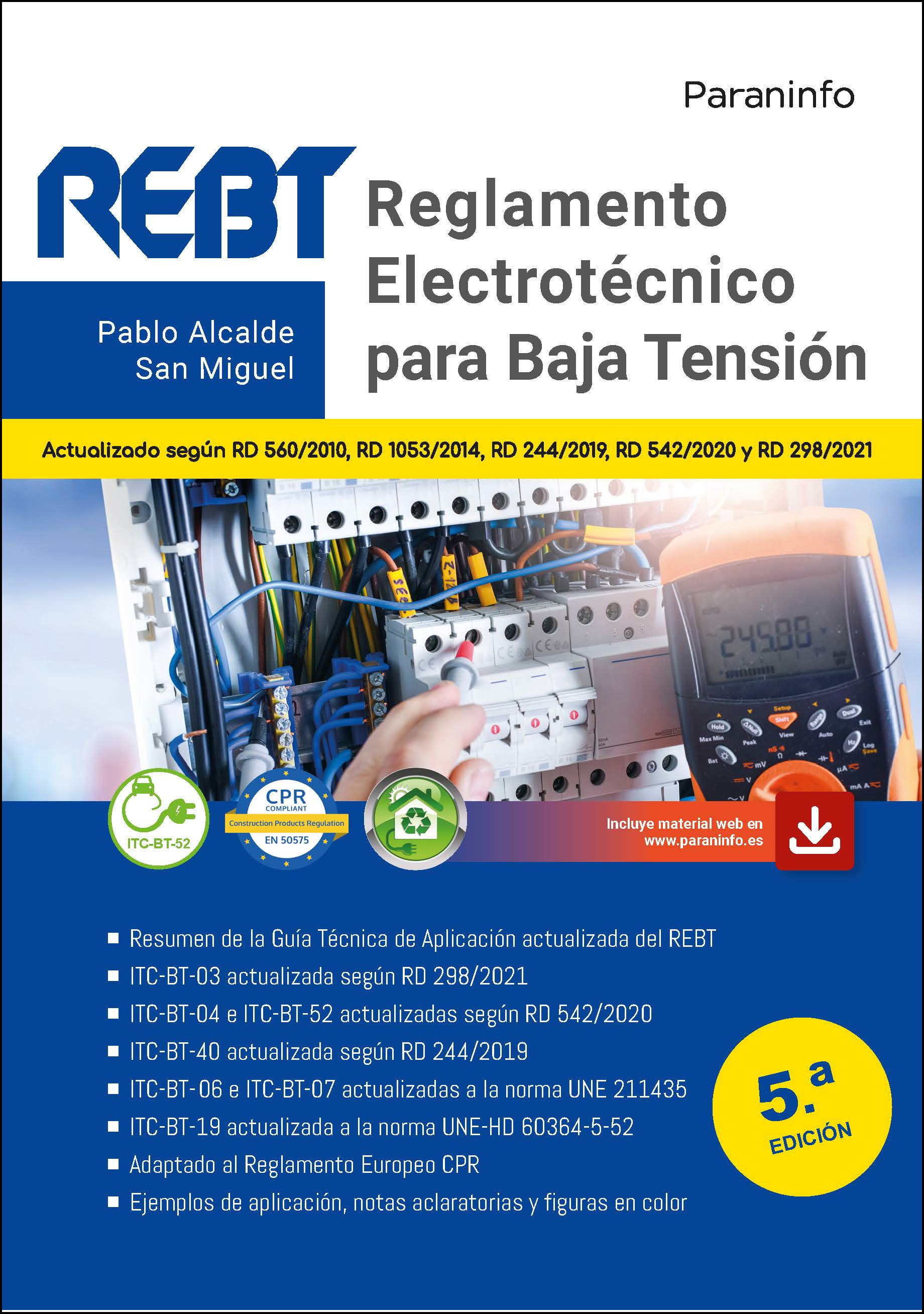 Reglamento electrotécnico para Baja Tensión  5.ª edición 2021