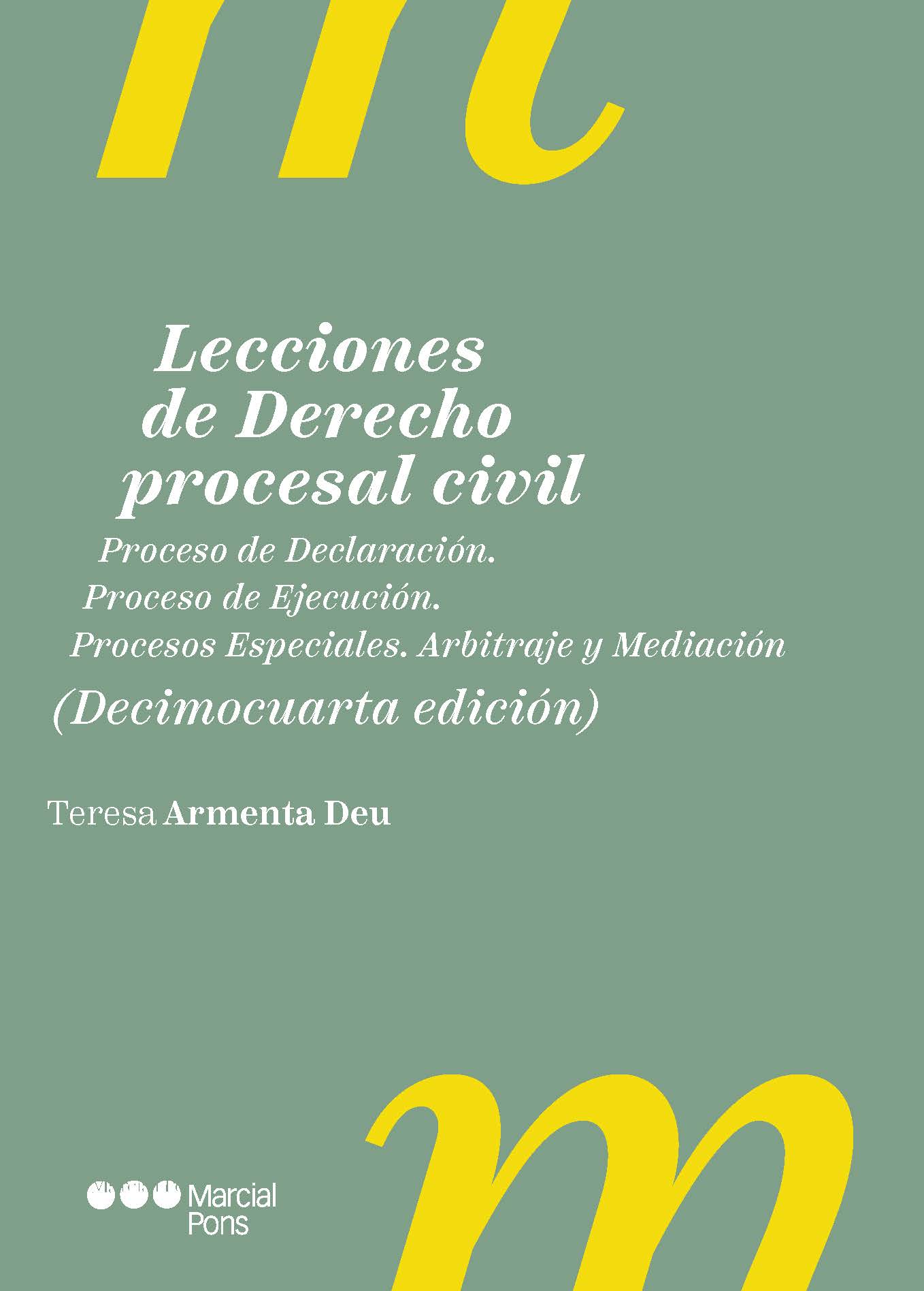 Lecciones de Derecho procesal civil 14ª ed.