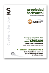 La instalación del ascensor y la supresión de barreras arquitectónicas