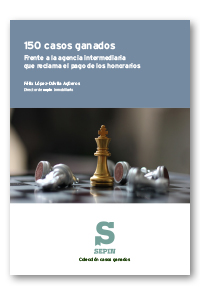 150 casos ganados frente a la agencia intermediaria que reclama el pago de los honorarios