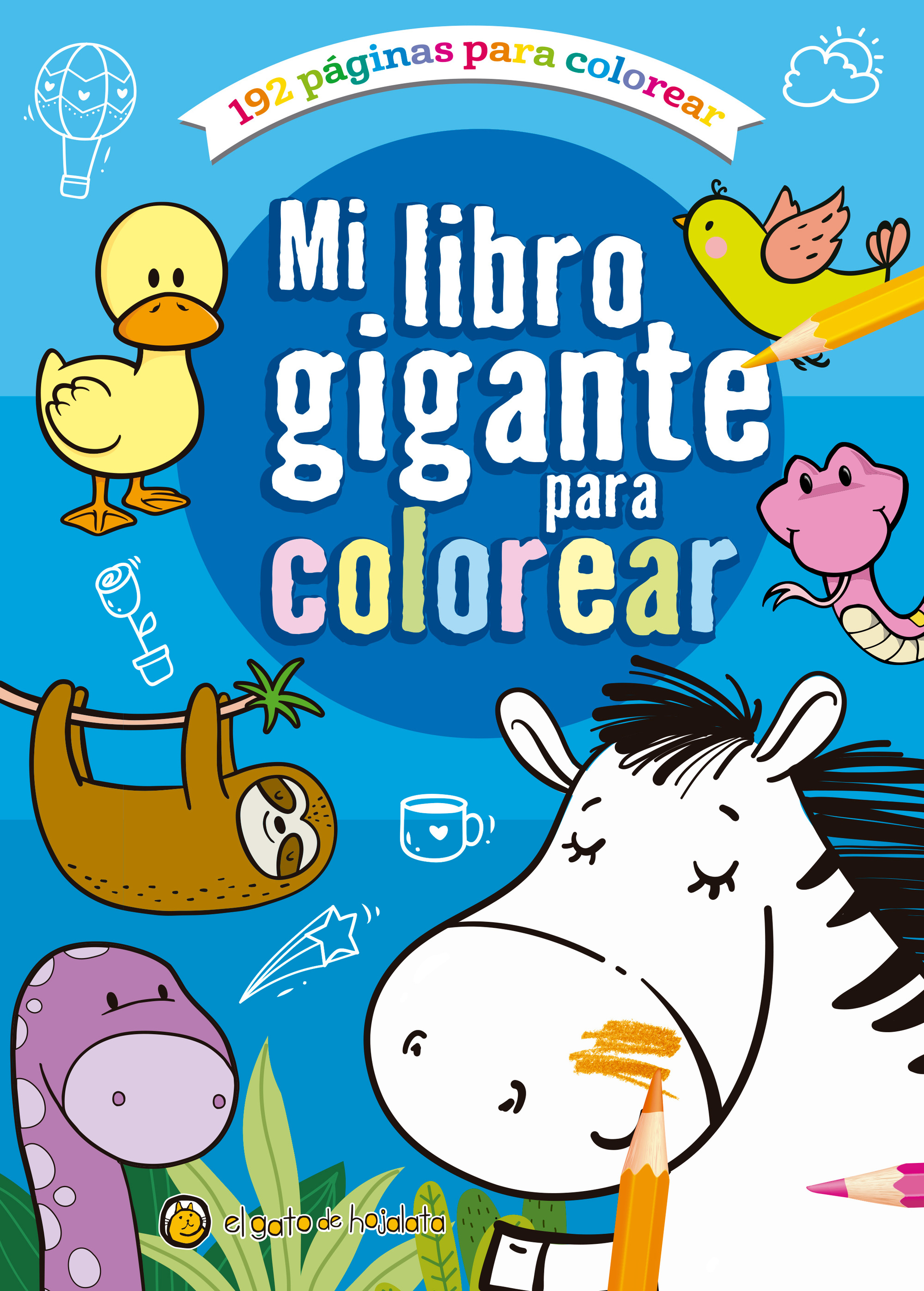 Mi libro gigante para colorear: Azul
