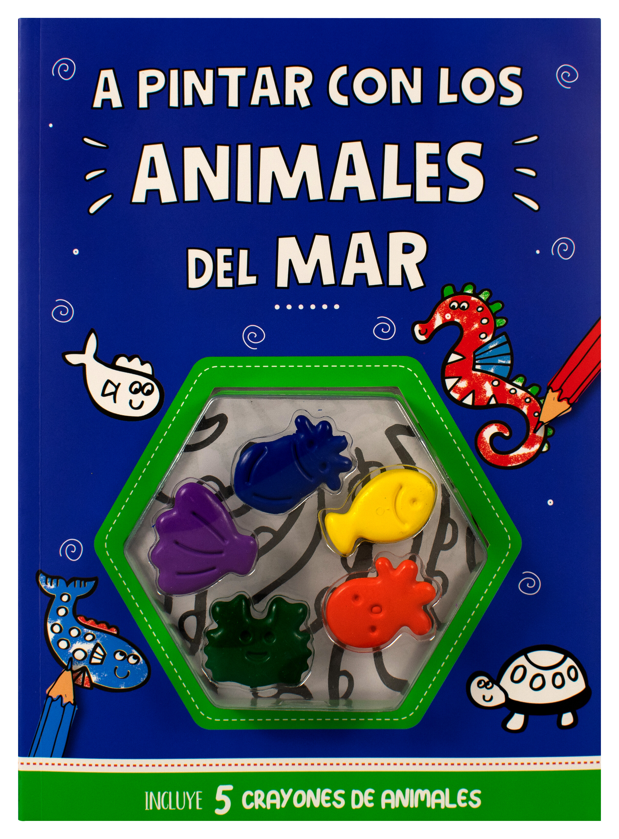Libro de actividades: A pintar con los animales del mar