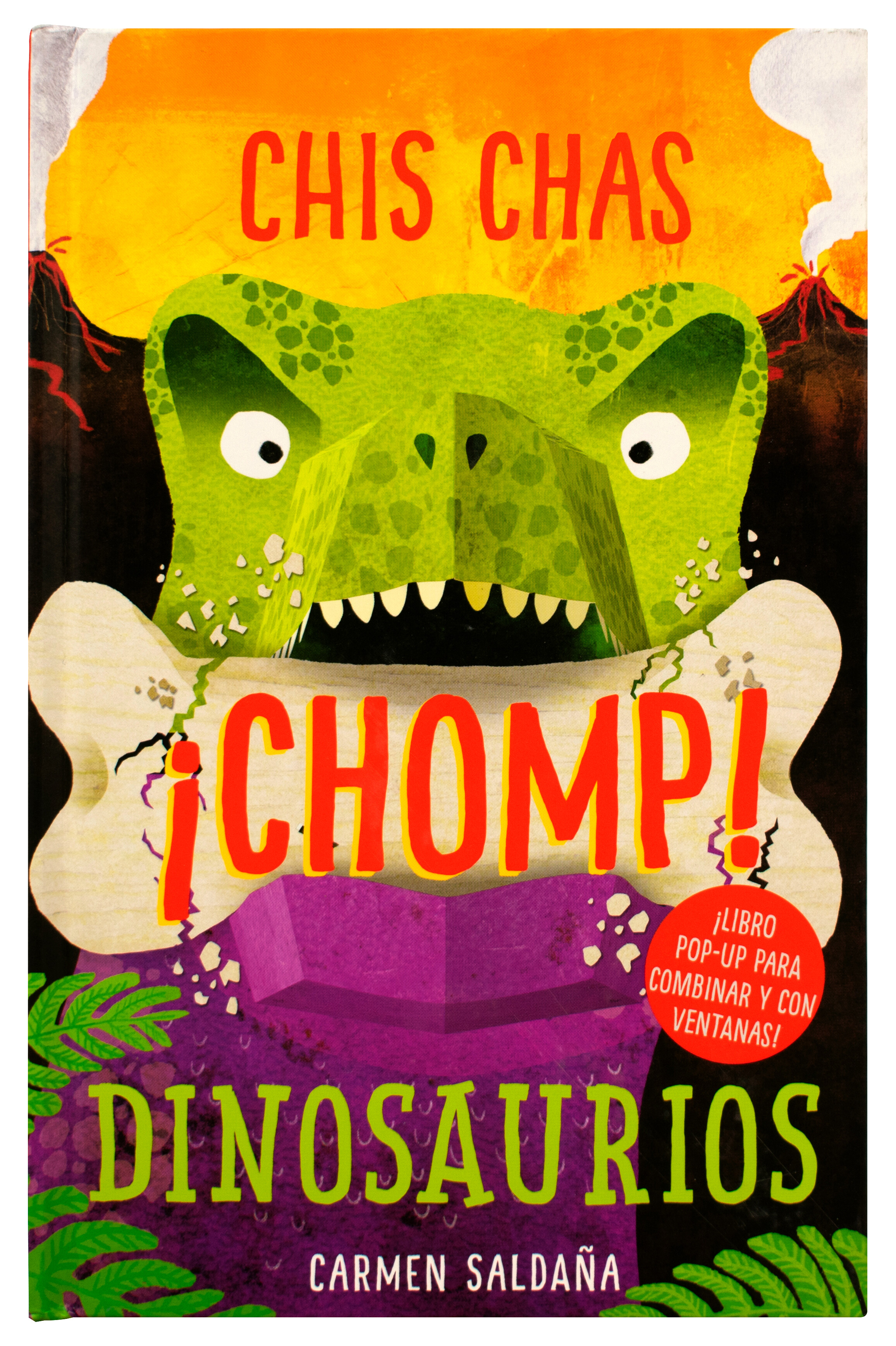 Libro infantil: Chis chas ¡chomp!: Dinosaurios