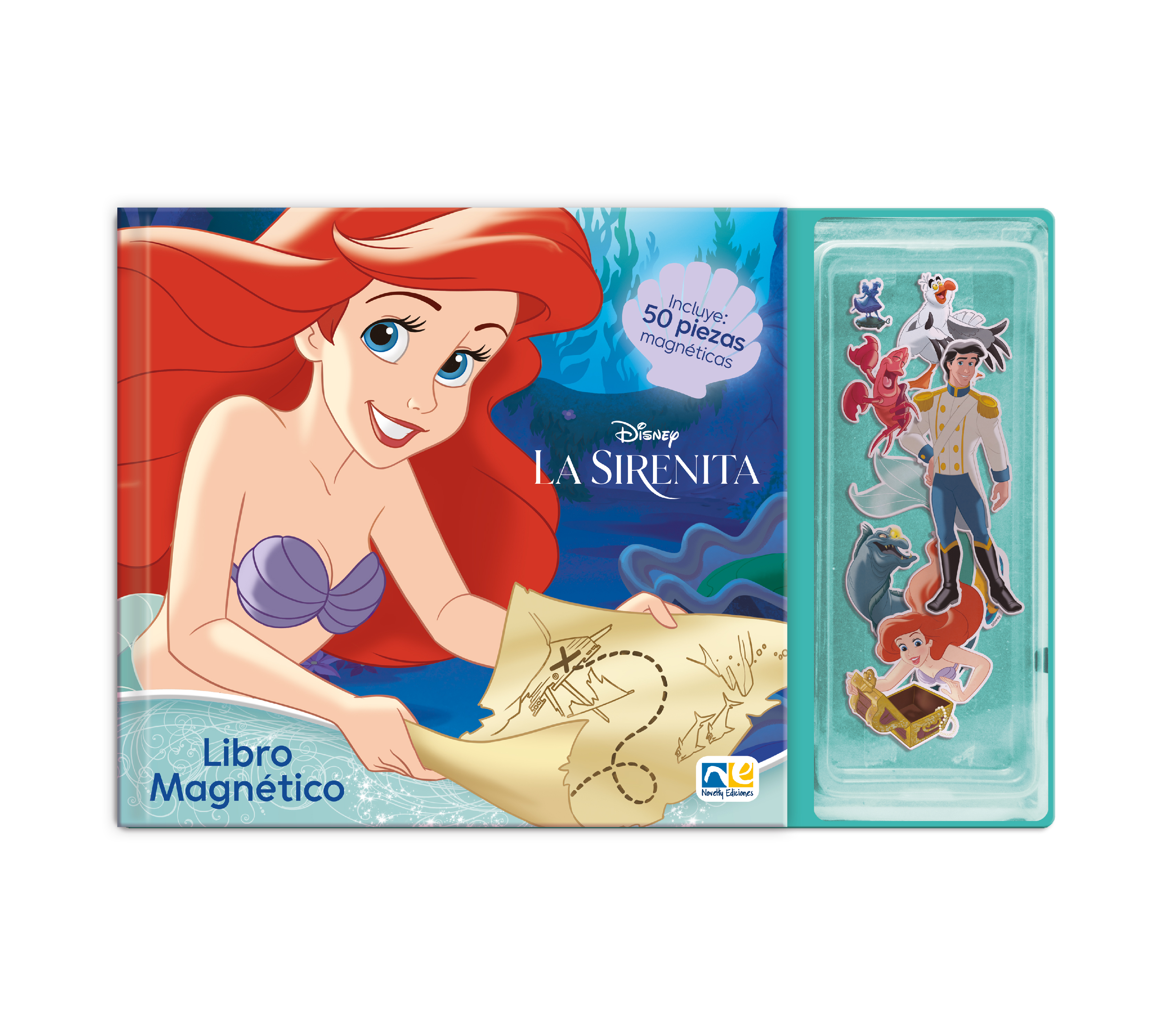 Libro magnético: La sirenita