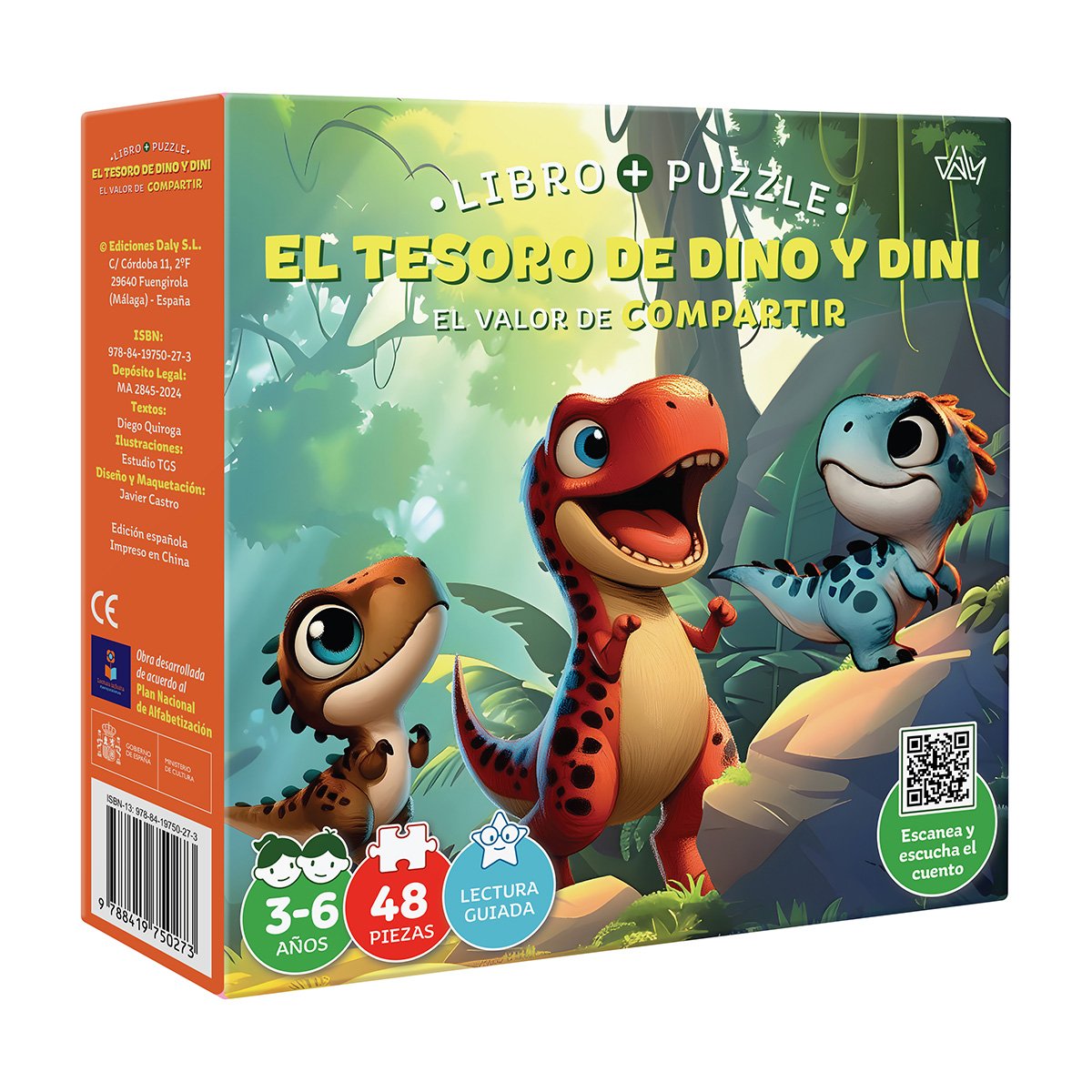 LIBRO + PUZZLE - EL TESORO DE DINO Y DINI