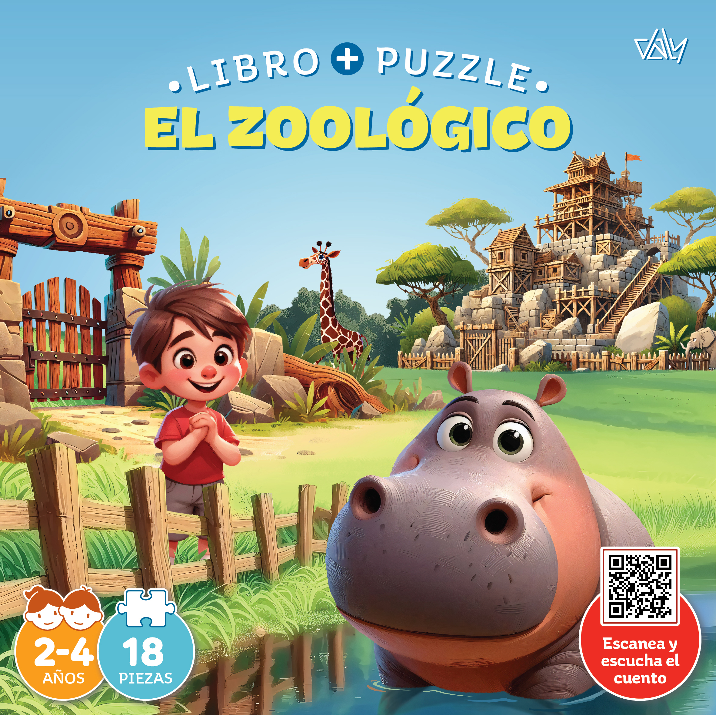 LIBRO + PUZZLE - EL ZOOLOGICO