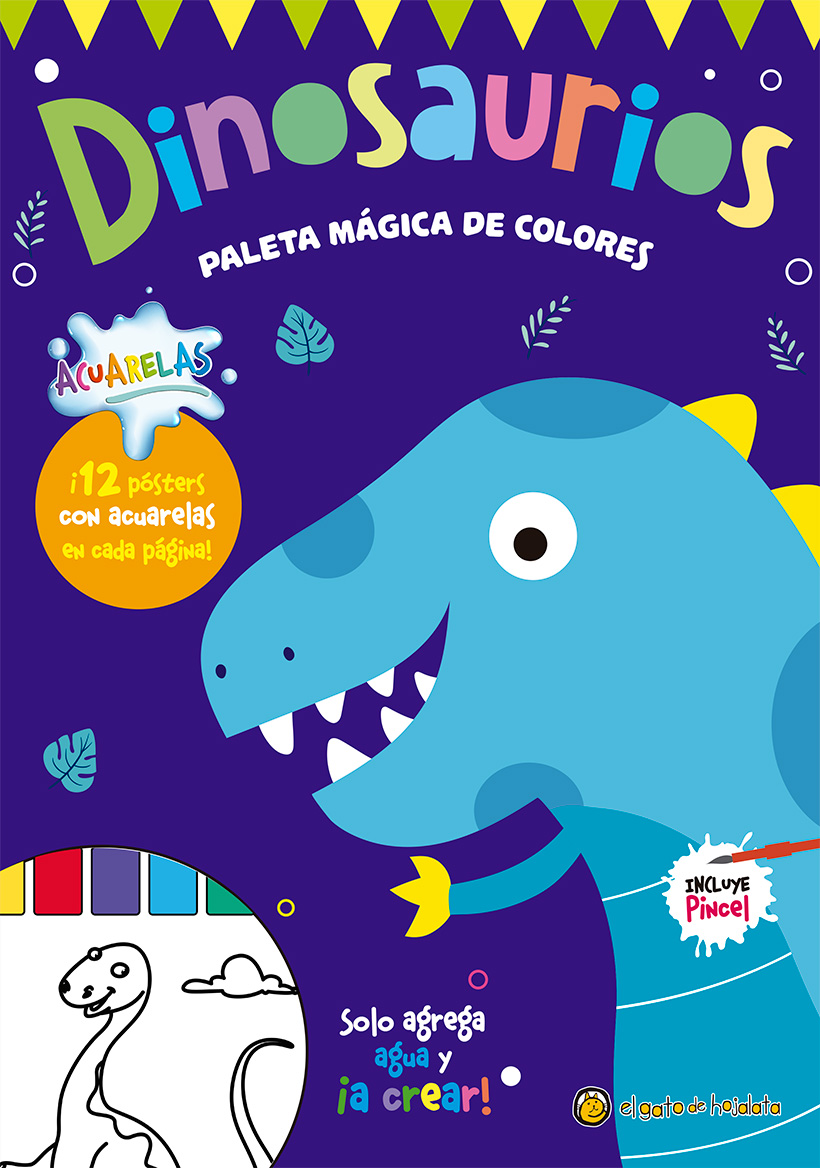 Dinosaurios "Paleta mágica de colores"