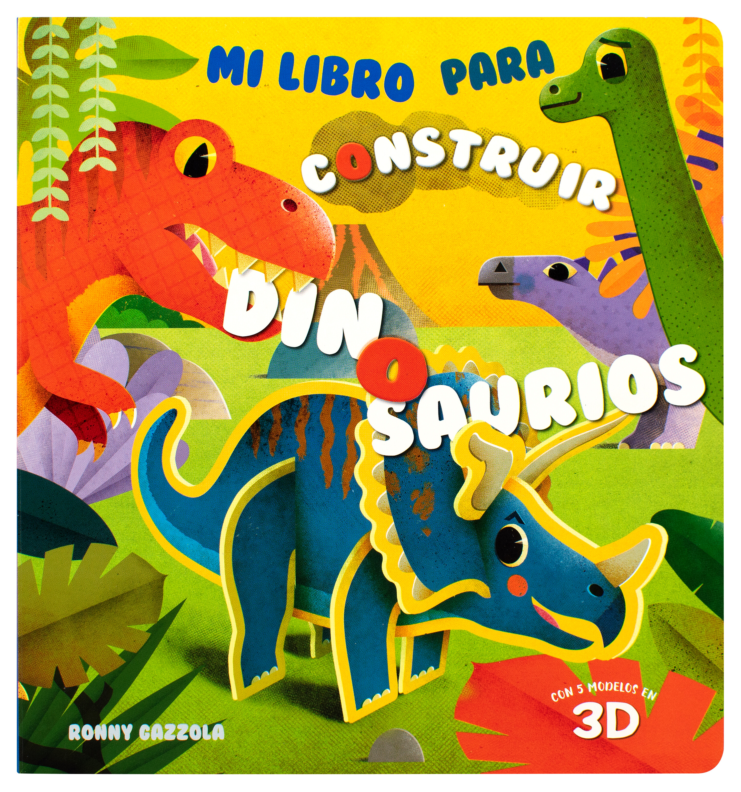 Libro con piezas para armar: Mi libro para construir: Dinosaurios