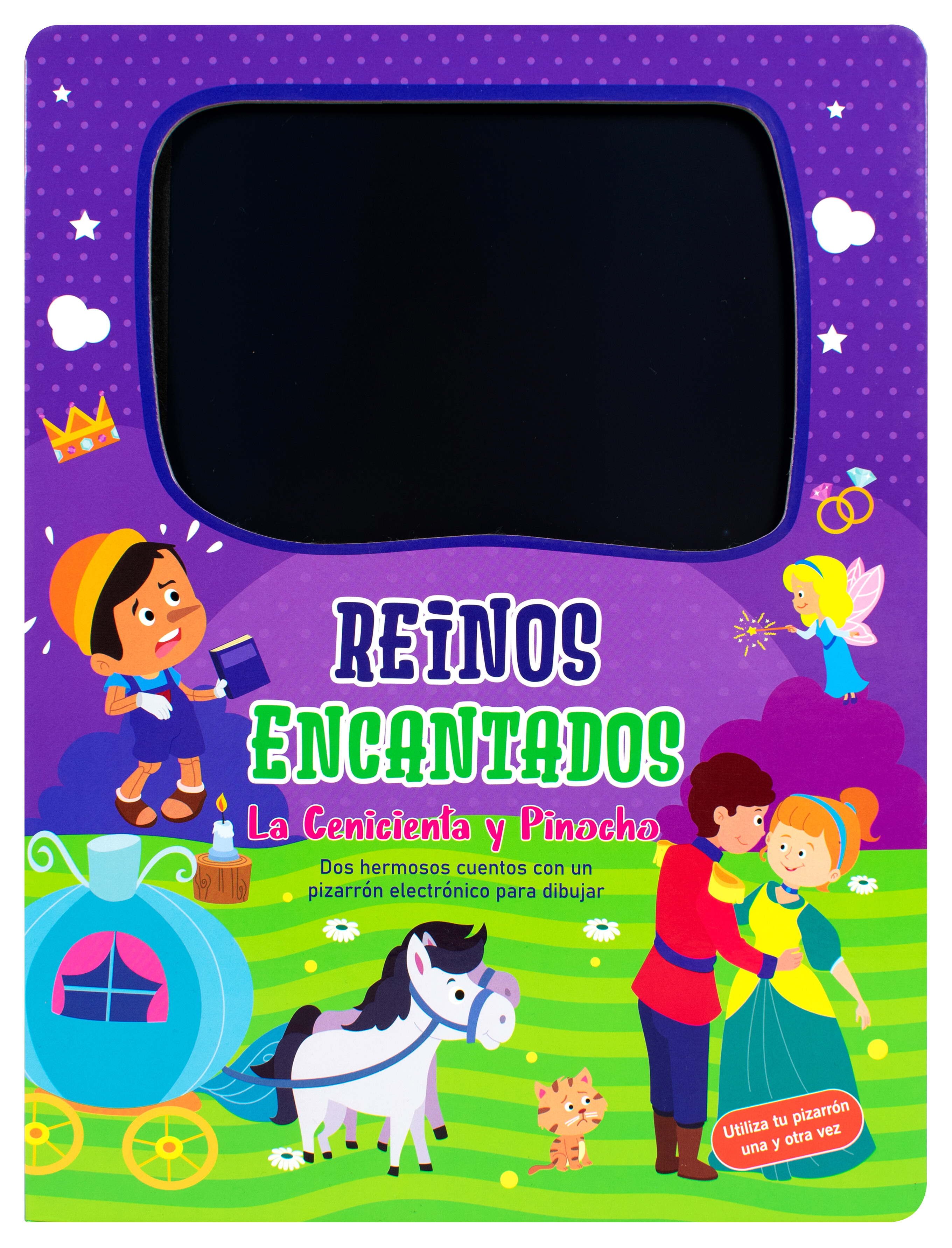 Libro Infantil con pizarron electronico: Reinos encantados