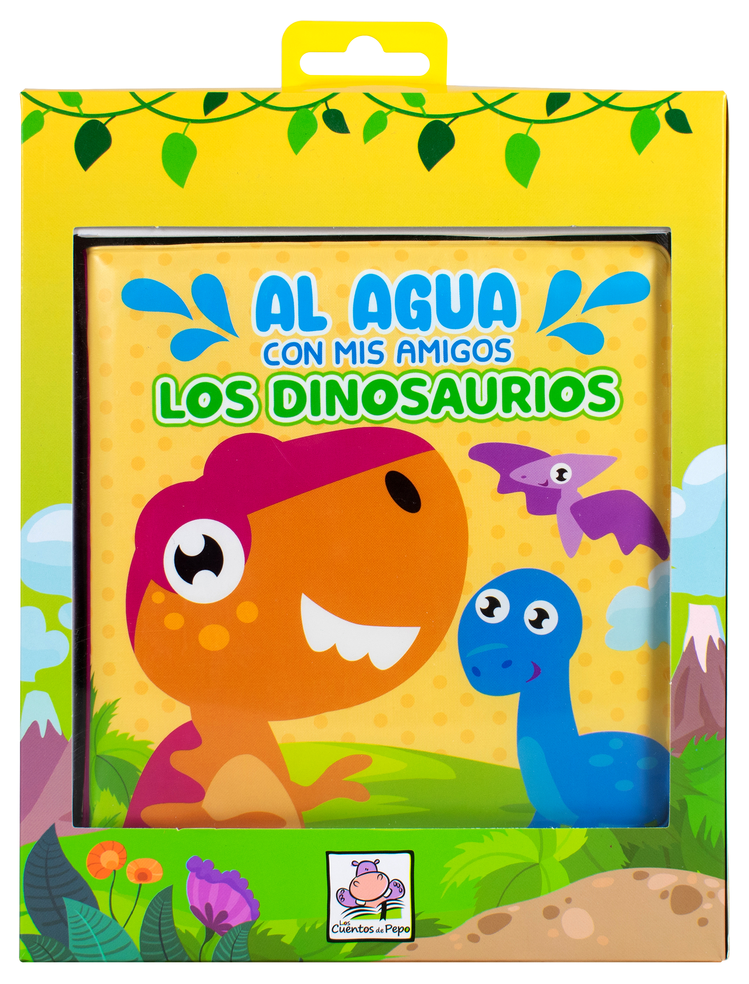 Libro Infantil para la hora del baño: Al agua con mis amigos: Los dinosaurios