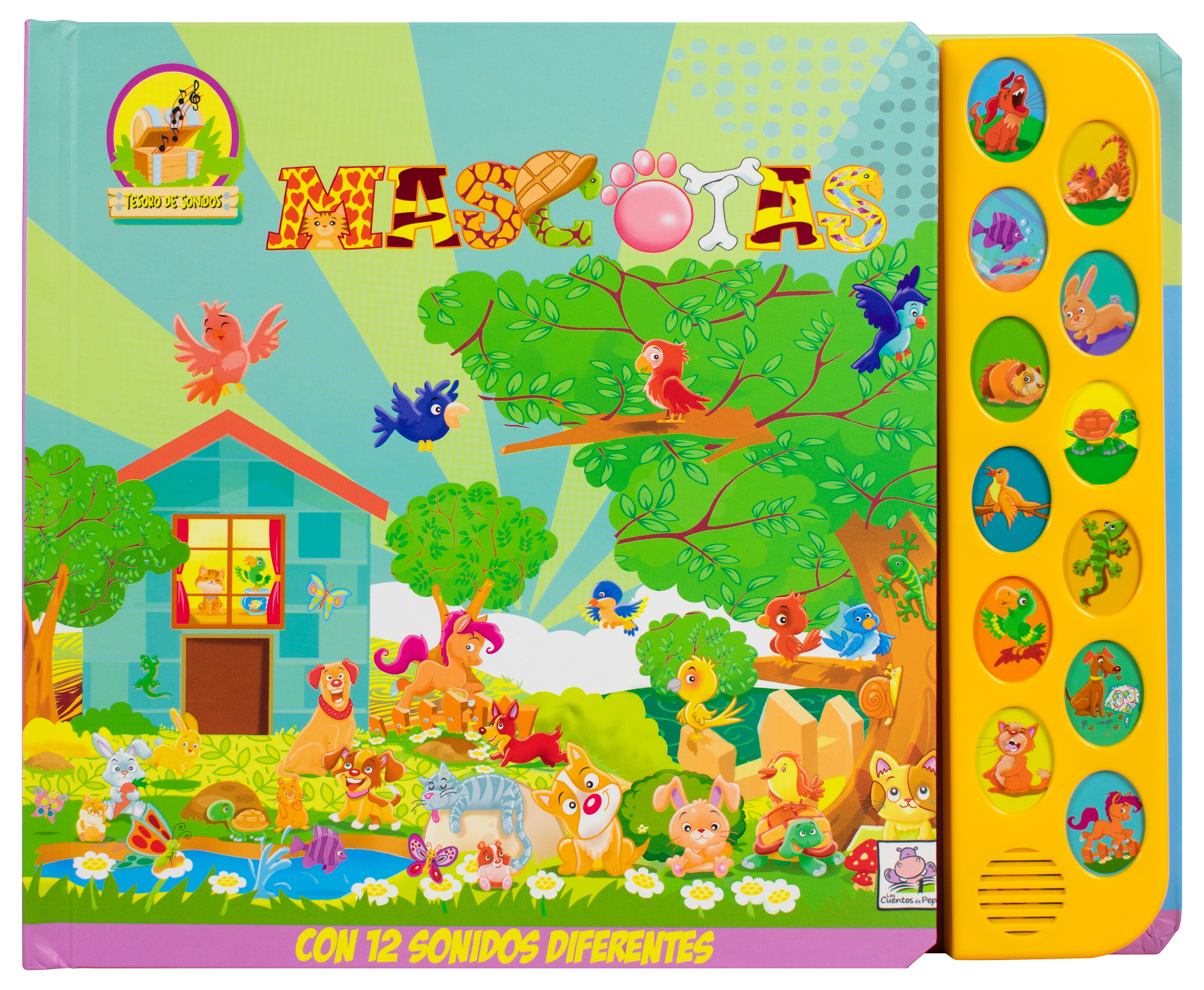 Libro Infantil tesoro de sonidos: Las Mascotas