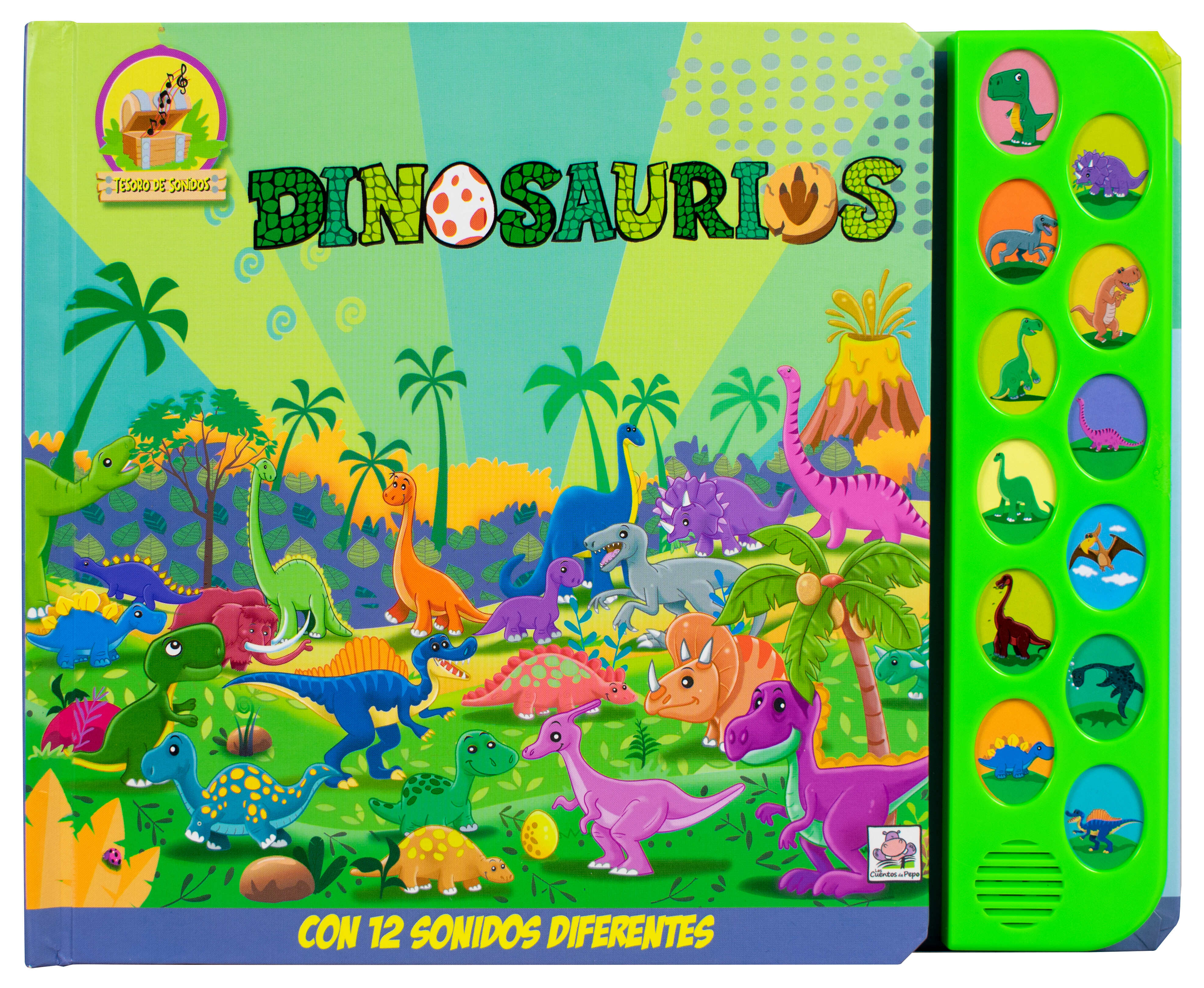 Libro Infantil tesoro de sonidos: Los Dinosaurios