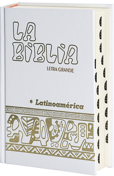 La Biblia Latinoamérica [letra grande] cartoné blanca, con uñeros