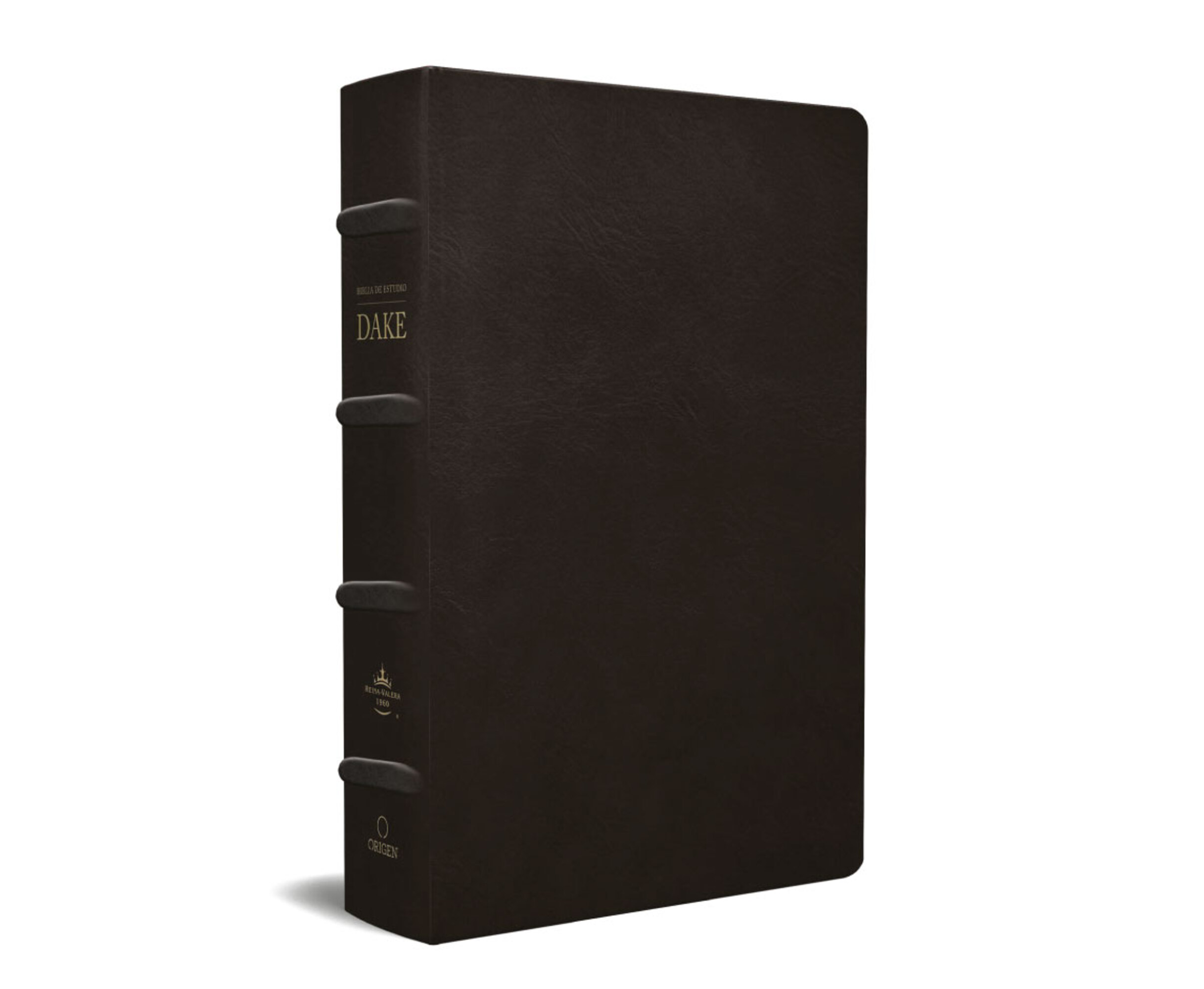 RVR 1960 Biblia de estudio Dake, tamaño grande, piel negra CON íNDICE