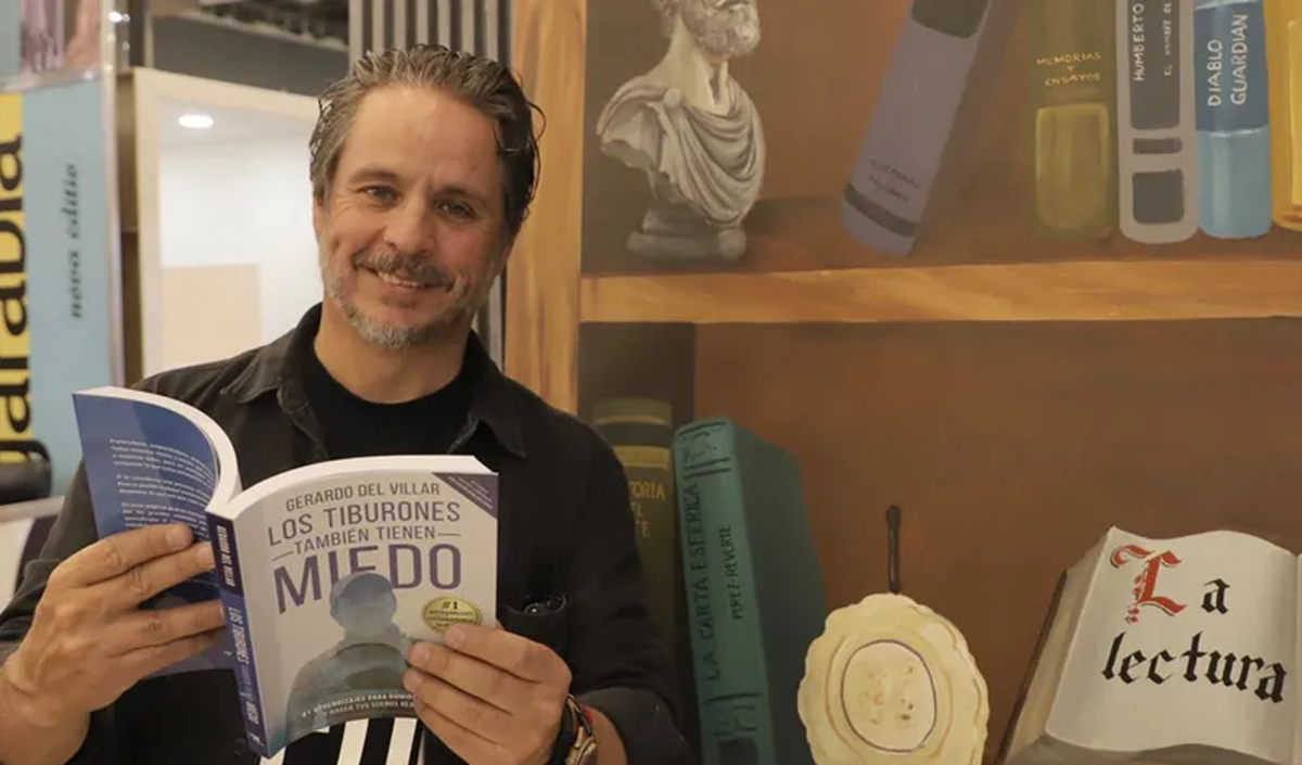 Gerardo del Villar y los libros para vencer el miedo. Foto: Ariel Ojeda