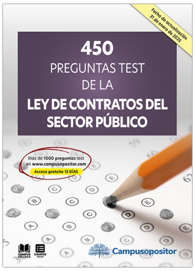 450 preguntas test de la Ley de Contratos del Sector Público
