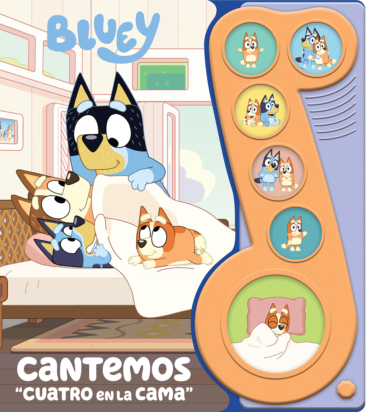 BLUEY - CANTEMOS 'CUATRO EN LA CAMA'  - LIBRO SONORO - PI KIDS