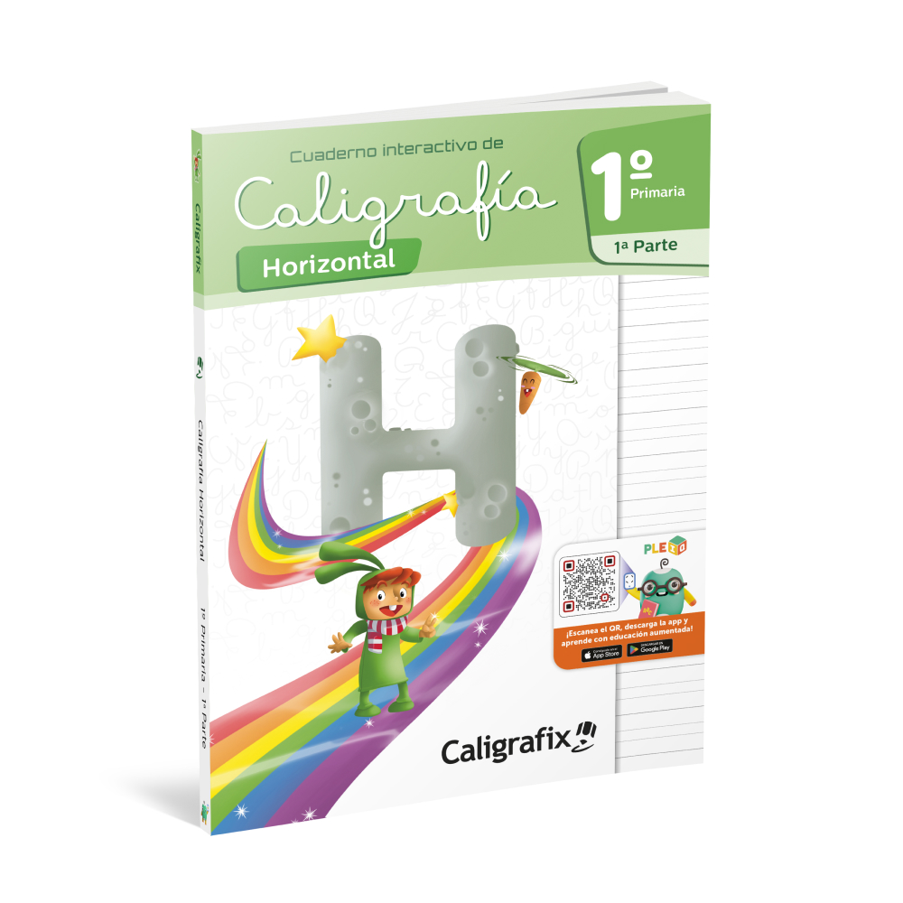 Cuaderno interactivo de caligrafía horizontal 1° Primaria 1a Parte