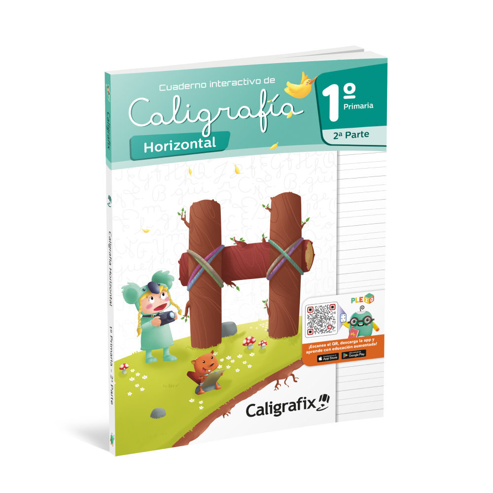 Cuaderno interactivo de caligrafía horizontal 1° Primaria 2a Parte
