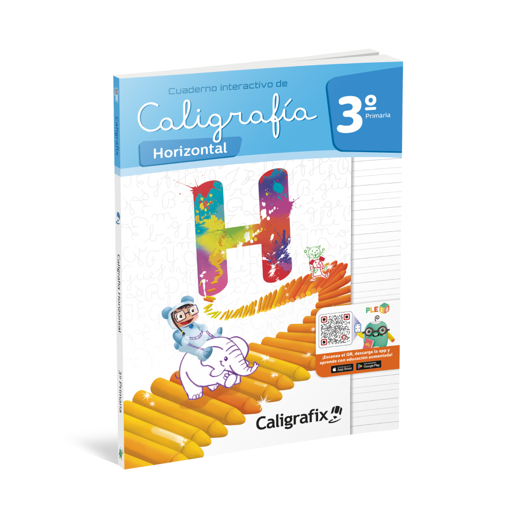 Cuaderno interactivo de caligrafía horizontal 3° Primaria