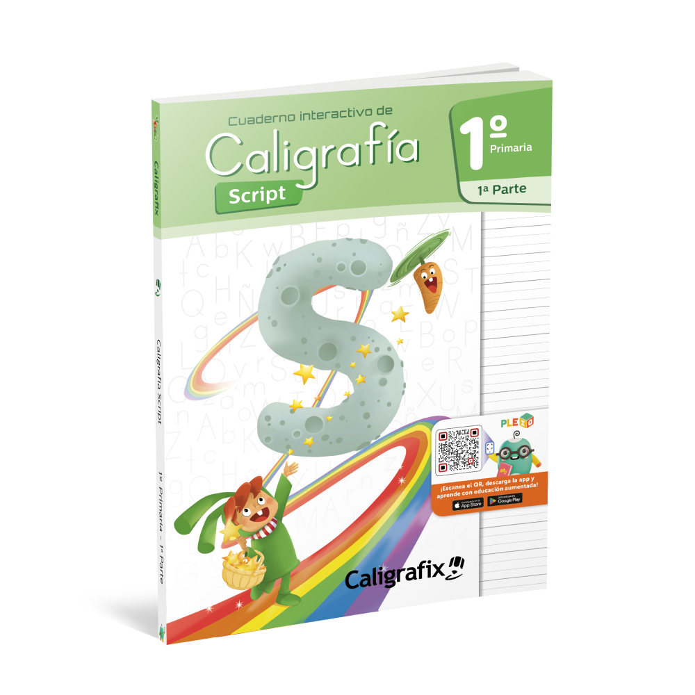 Cuaderno interactivo de caligrafía script 1° Primaria 1a Parte