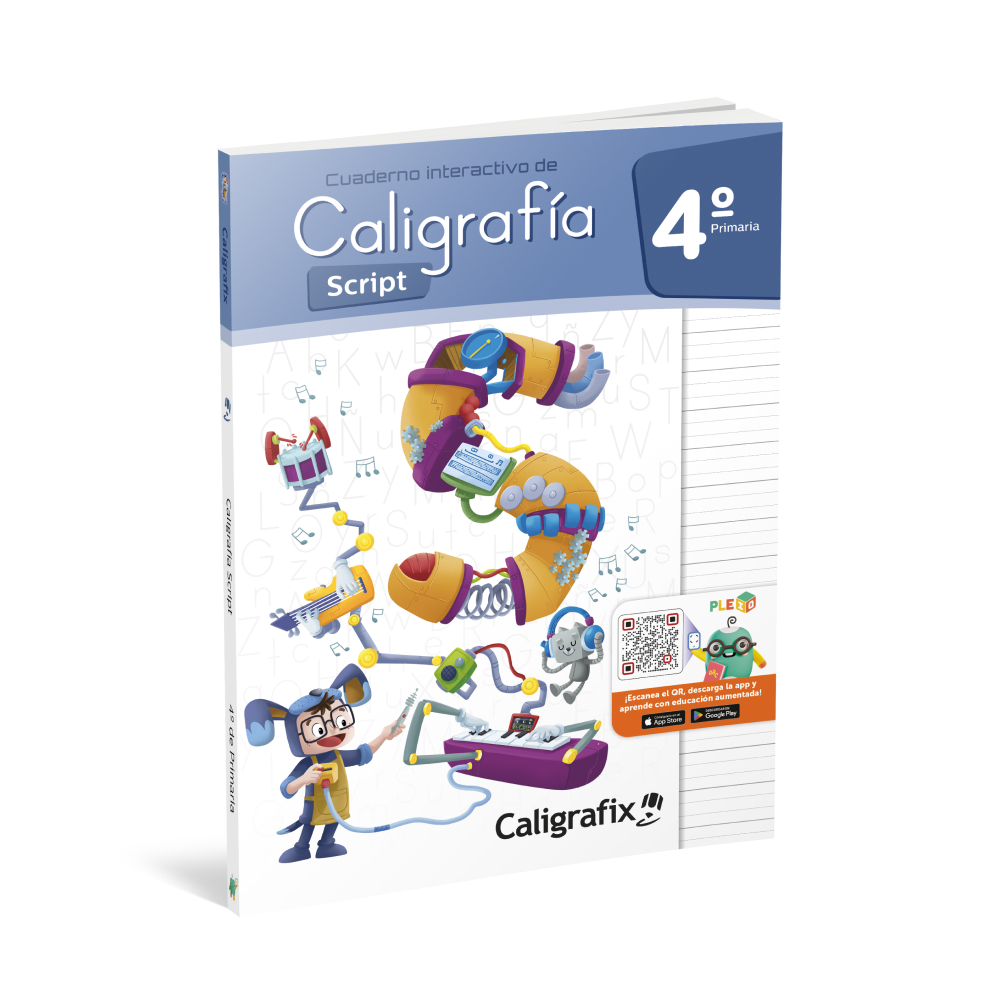 Cuaderno interactivo de caligrafía script 4° Primaria