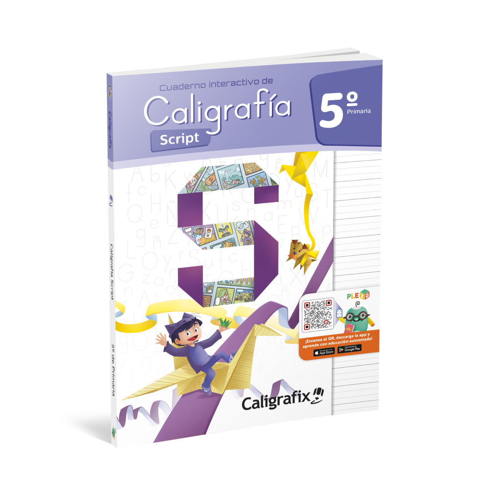 Cuaderno interactivo de caligrafía script 5° Primaria