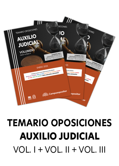 Temario para las oposiciones de Auxilio judicial 2025